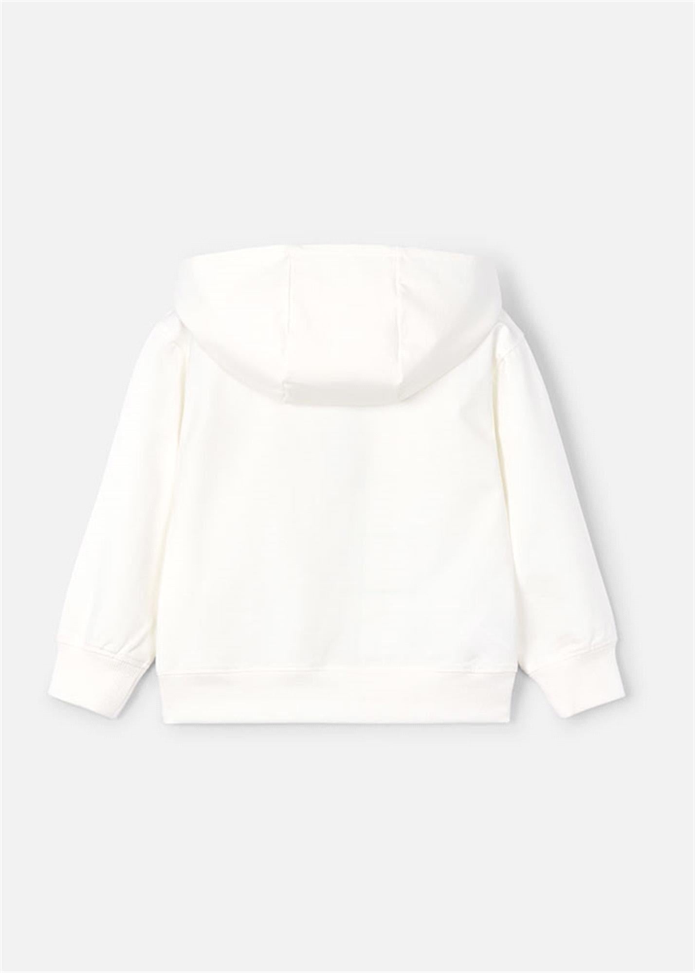 Mayoral Erkek Çocuk Kapüşonlu Sweatshirt Ekru 4451