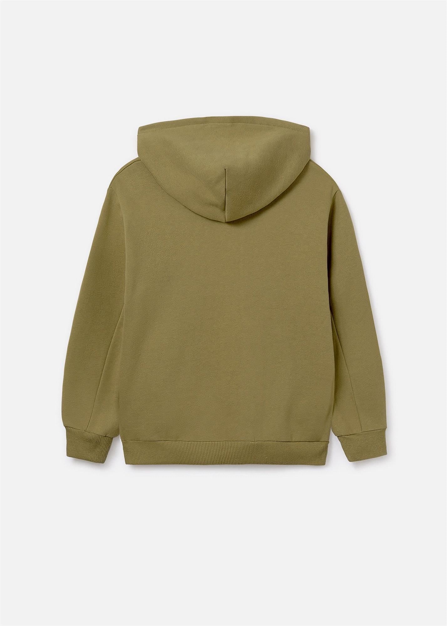 Mayoral Erkek Çocuk Kapüşonlu Sweatshirt Yeşil 7407