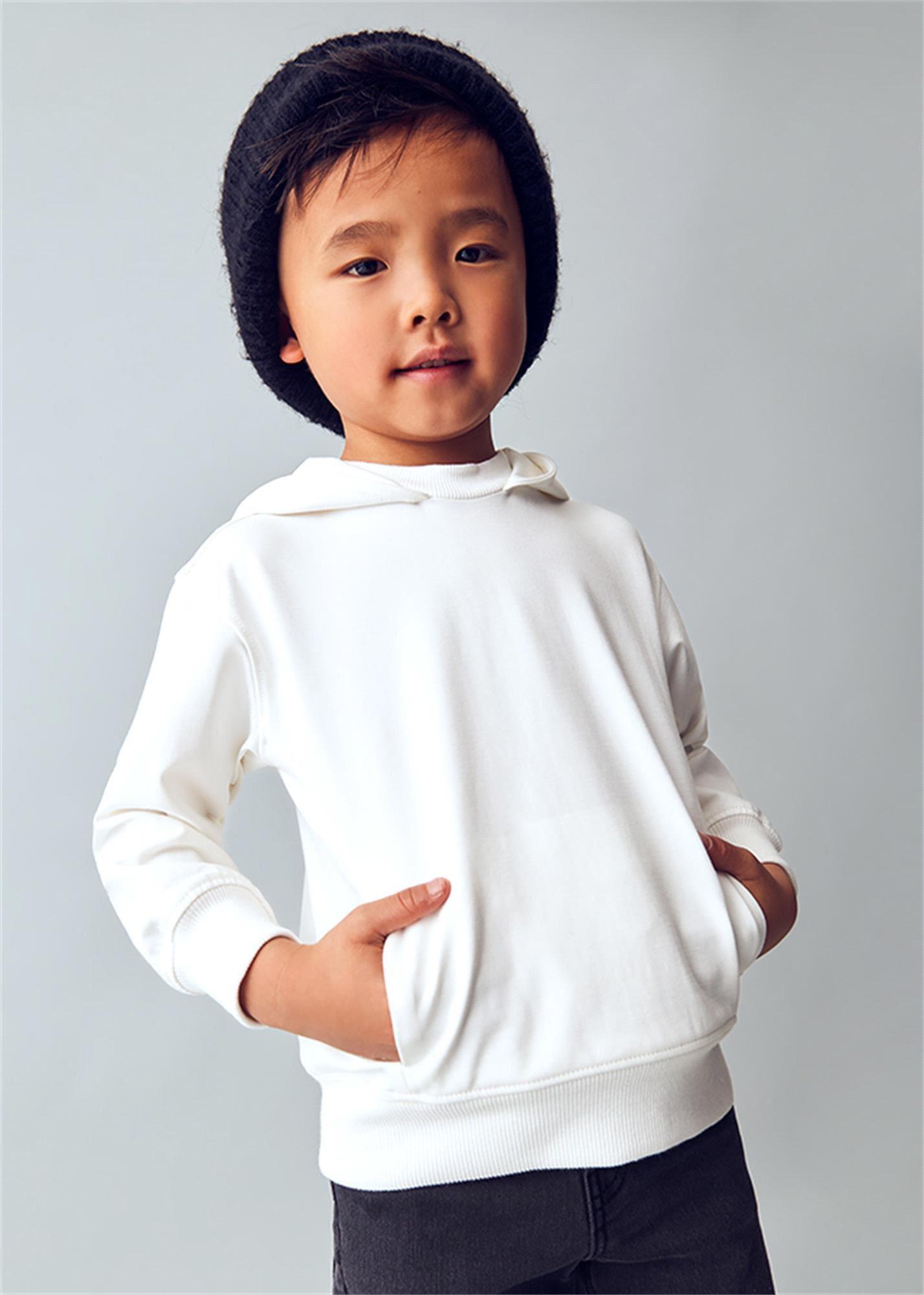 Mayoral Erkek Çocuk Kapüşonlu Sweatshirt Ekru 4451