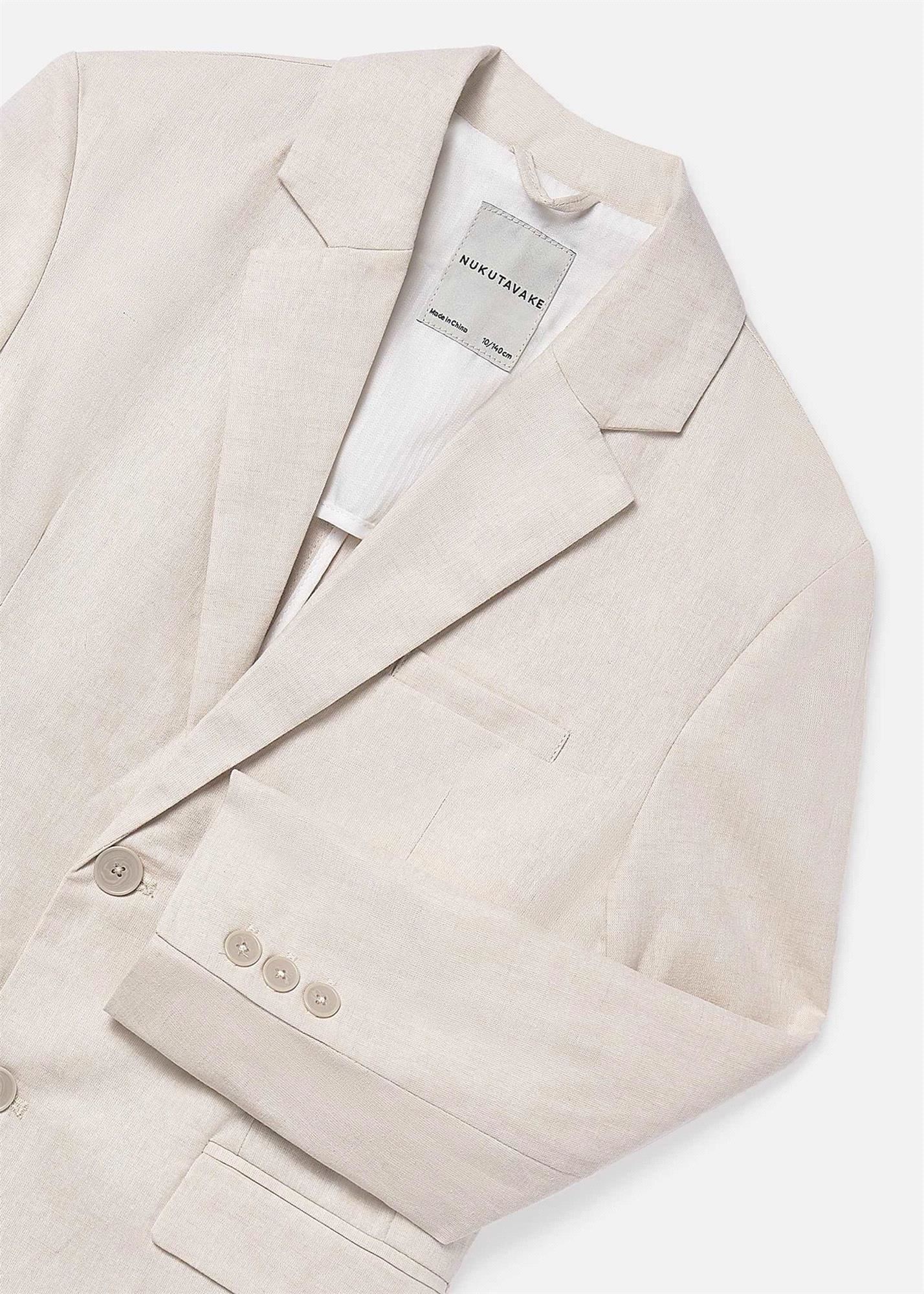Mayoral Erkek Çocuk Keten Blazer Ceket Krem 6413