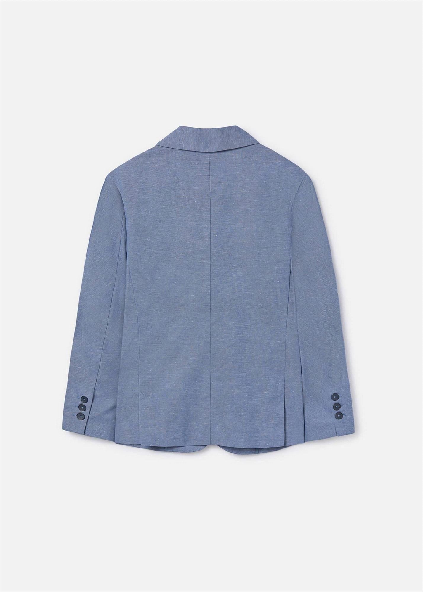 Mayoral Erkek Çocuk Keten Blazer Ceket İndigo 6413