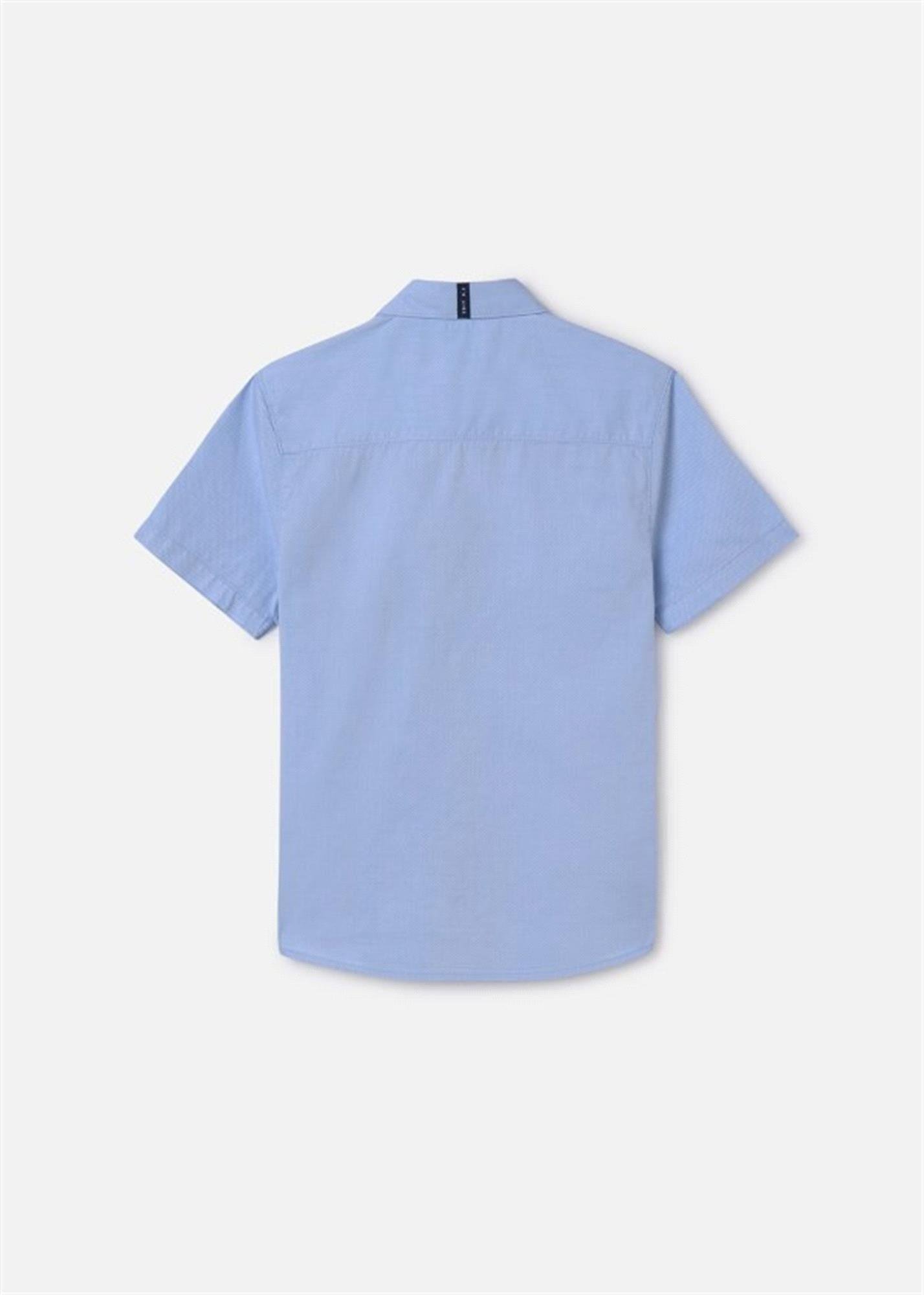 Mayoral Erkek Çocuk Kısa Kollu Gömlek Mavi 6116