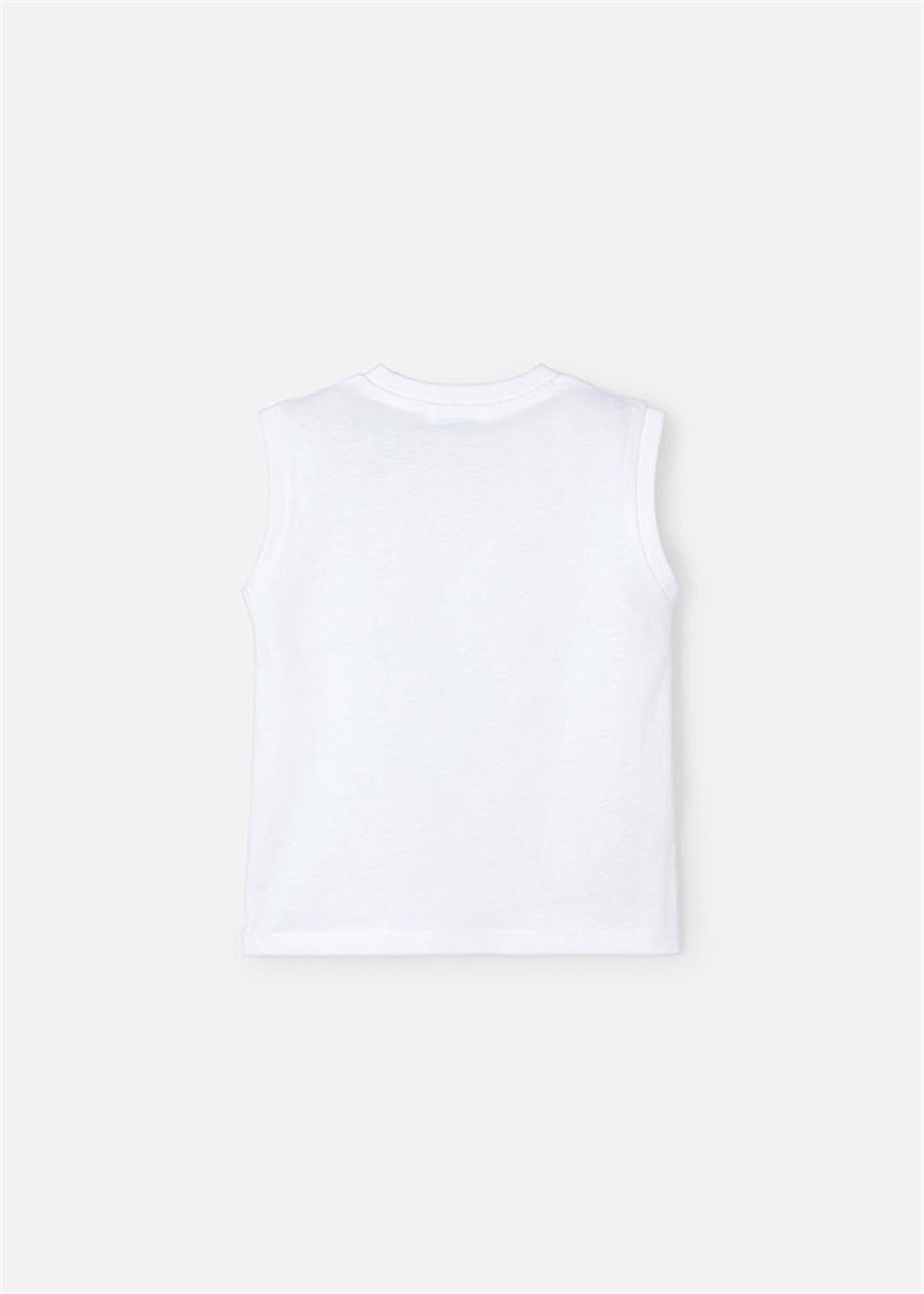 Mayoral Erkek Çocuk Kolsuz Tişört Beyaz 3053