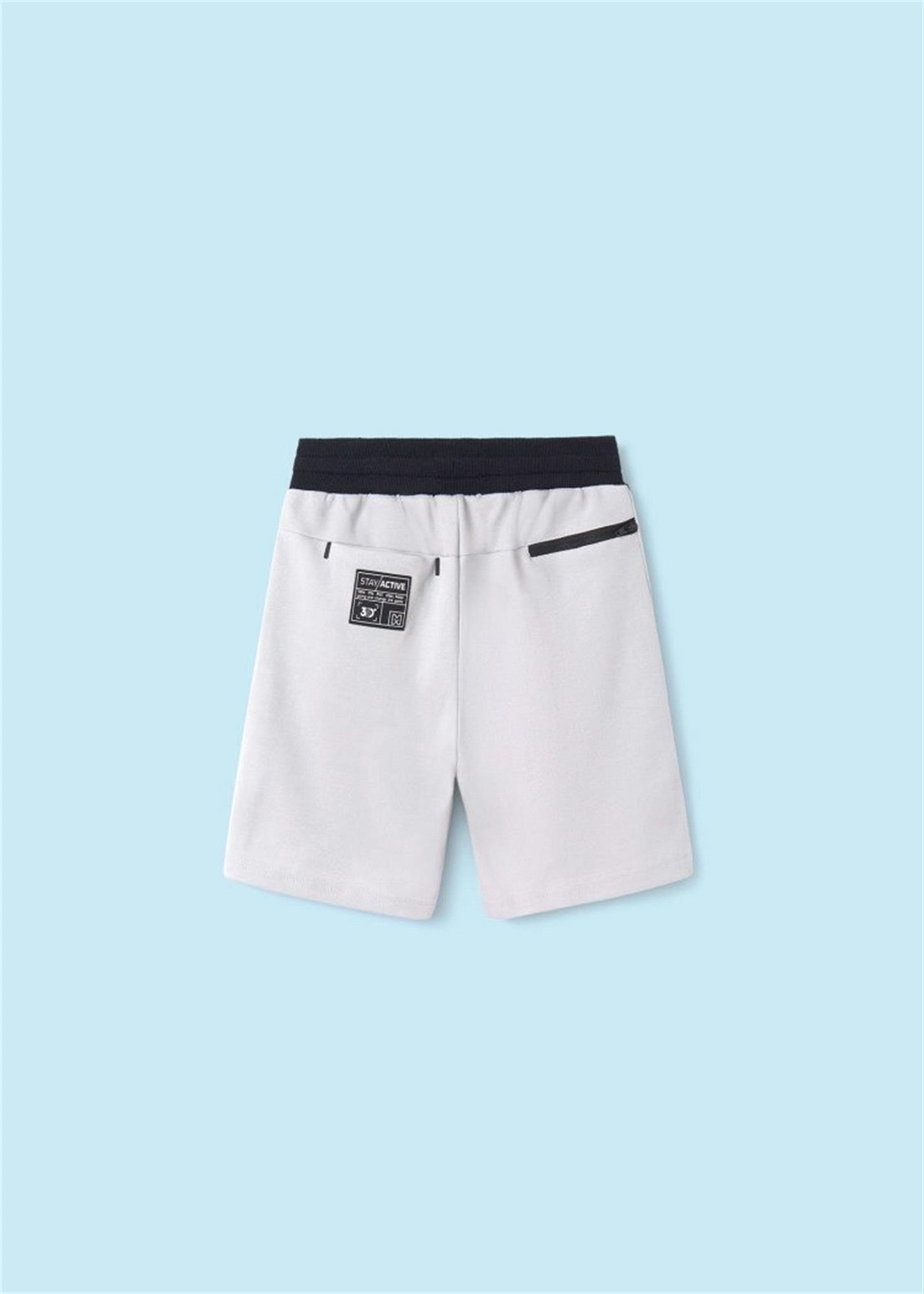 Mayoral Erkek Çocuk Şeritli Spor Şort Gri 6290