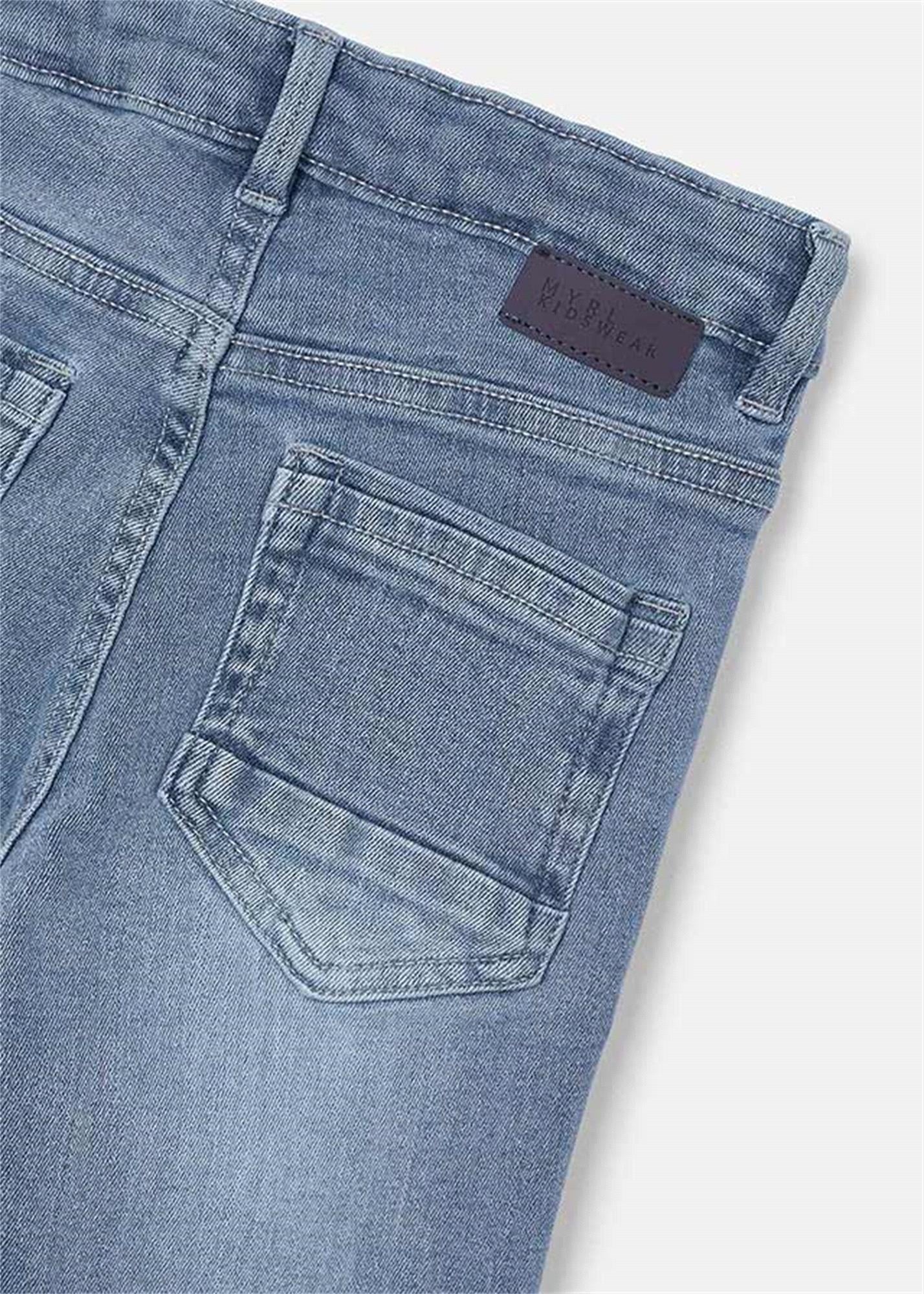 Mayoral Erkek Çocuk Skinny Kot Pantolon Gri-Mavi 4530