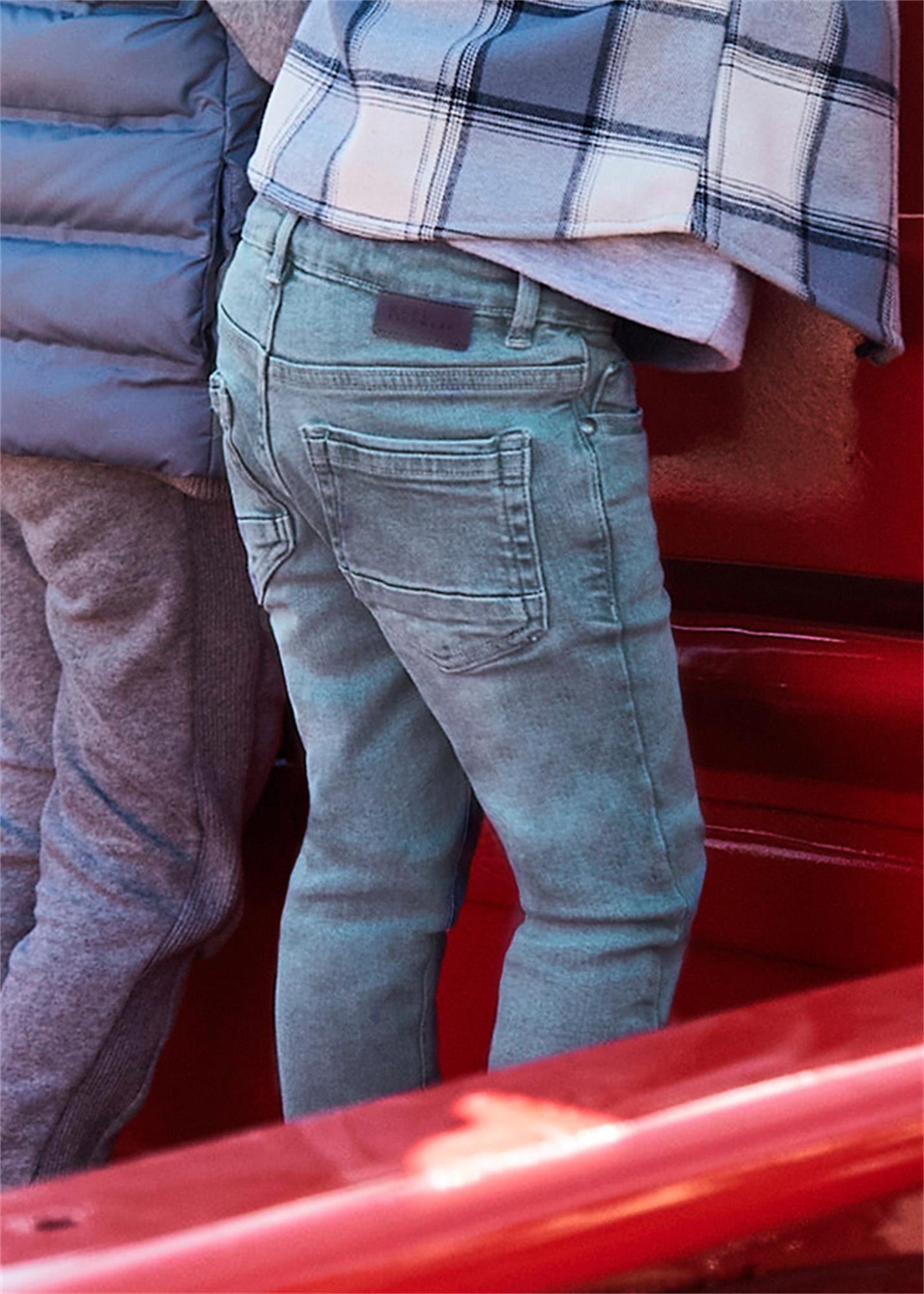 Mayoral Erkek Çocuk Skinny Kot Pantolon Gri-Mavi 4530