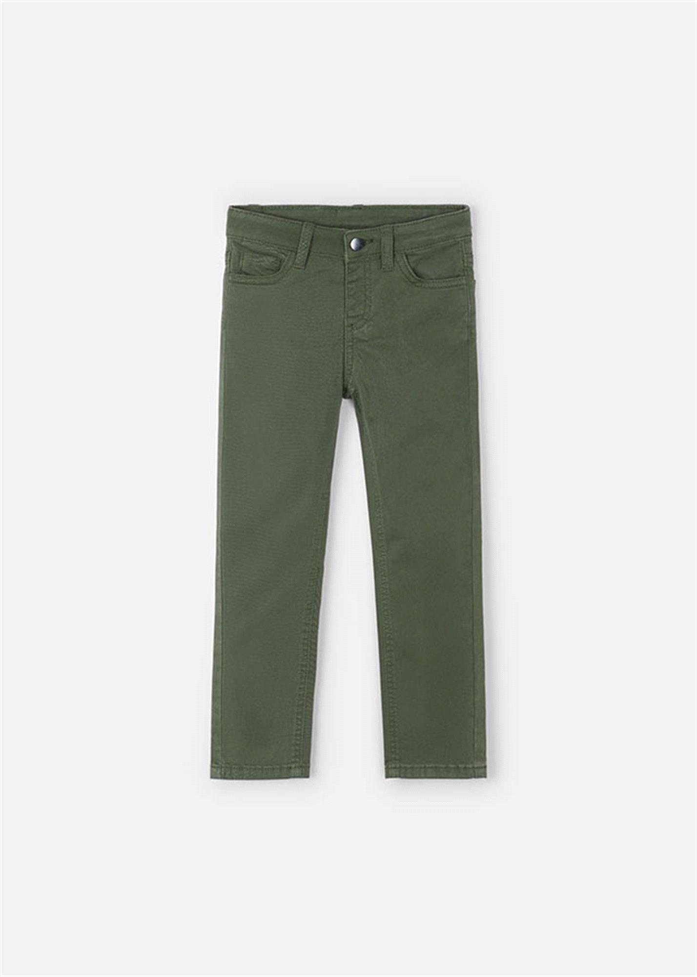 Mayoral Erkek Çocuk Slim Fit Cepli Pantolon Yeşil 517