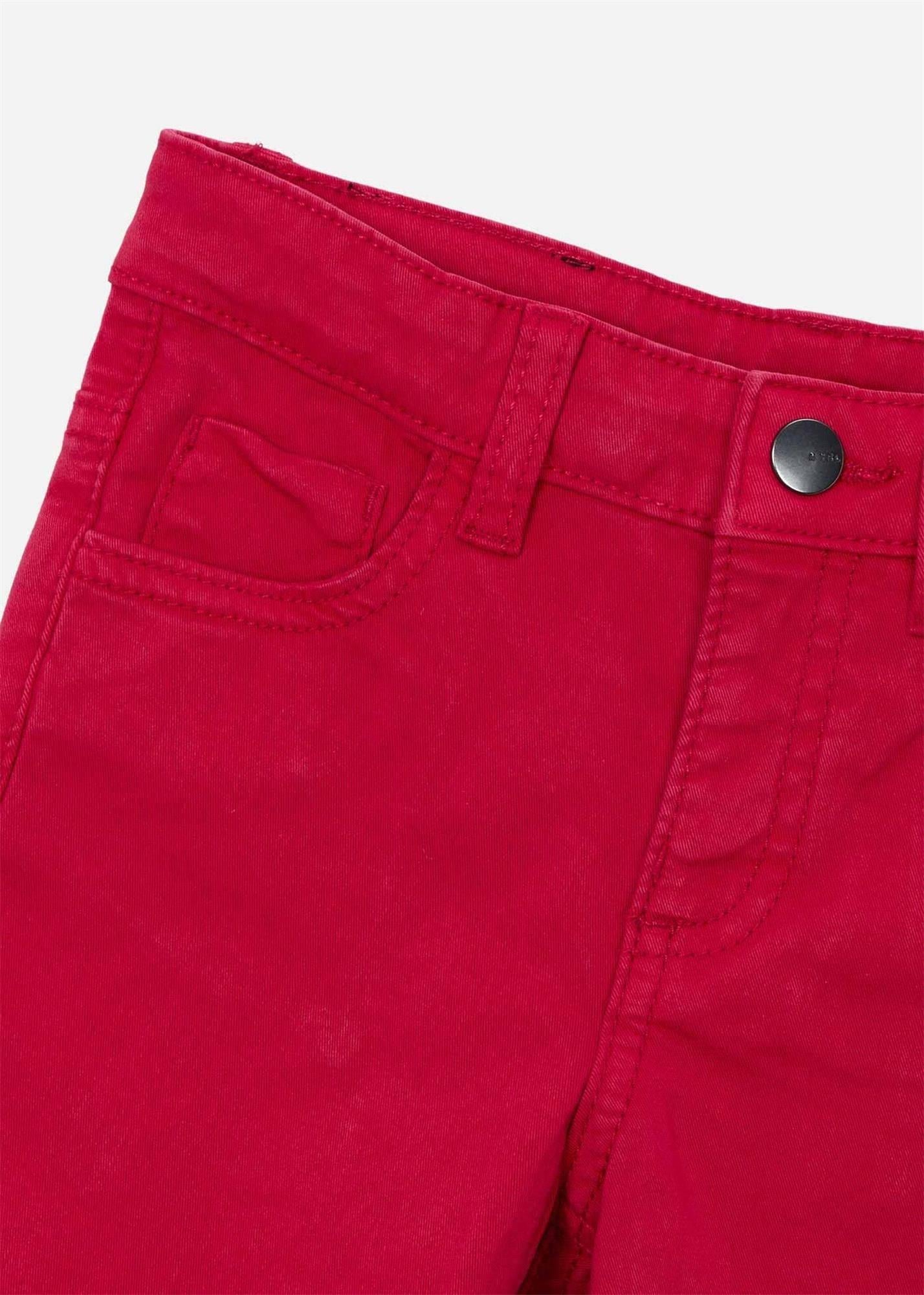 Mayoral Erkek Çocuk Slim Fit Cepli Pantolon Kırmızı 517