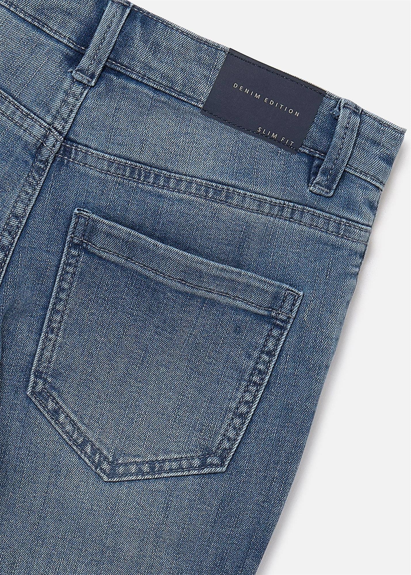Mayoral Erkek Çocuk Slim Fit Denim Pantolon Mavi 516