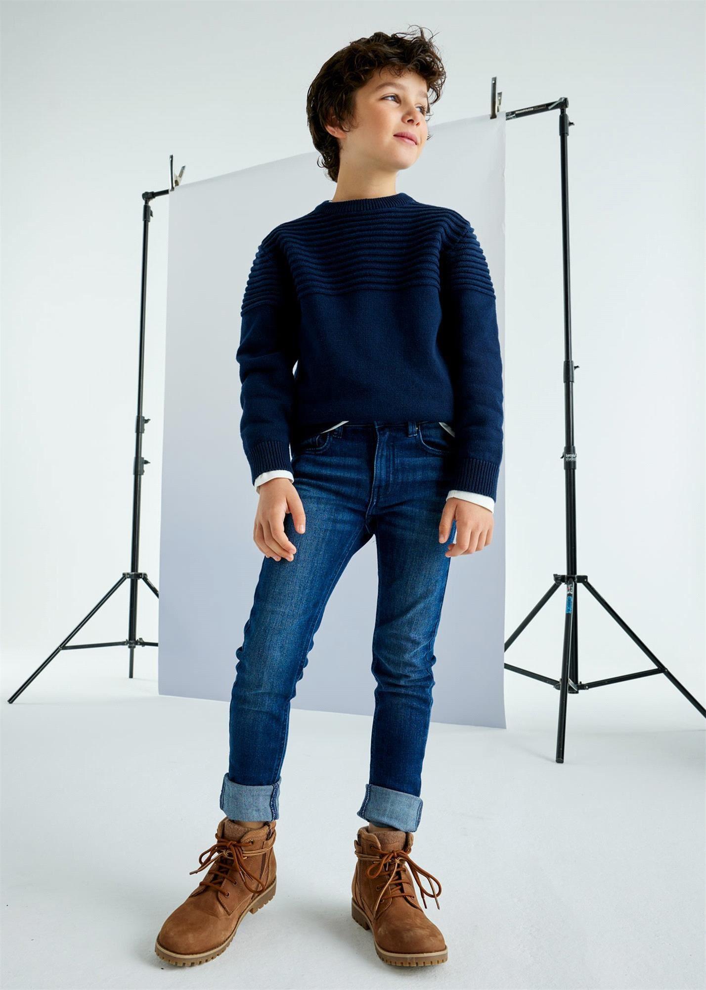 Mayoral Erkek Çocuk Slim Fit Jean Pantolon Koyu Kot 516