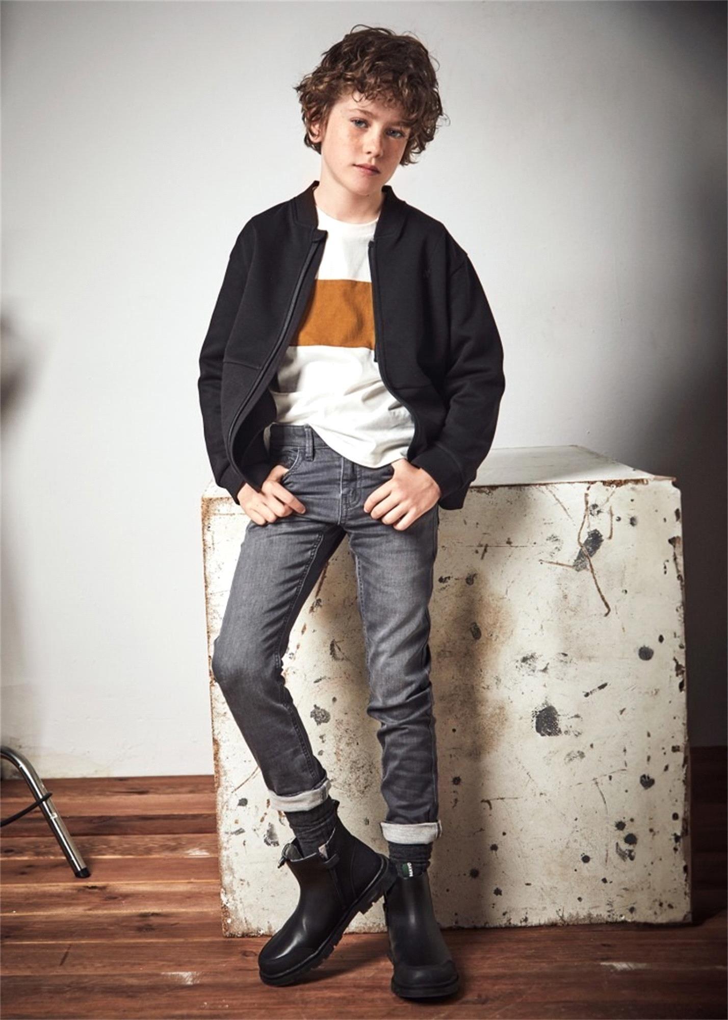 Mayoral Erkek Çocuk Slim Fit Jean Pantolon Kot Gri 7539