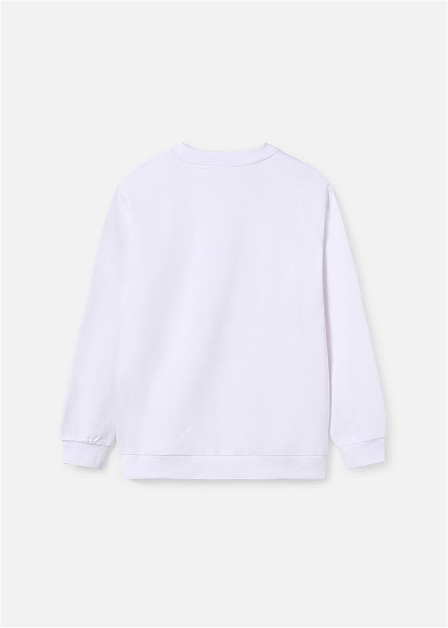 Mayoral Erkek Çocuk Sweatshirt Beyaz 6483