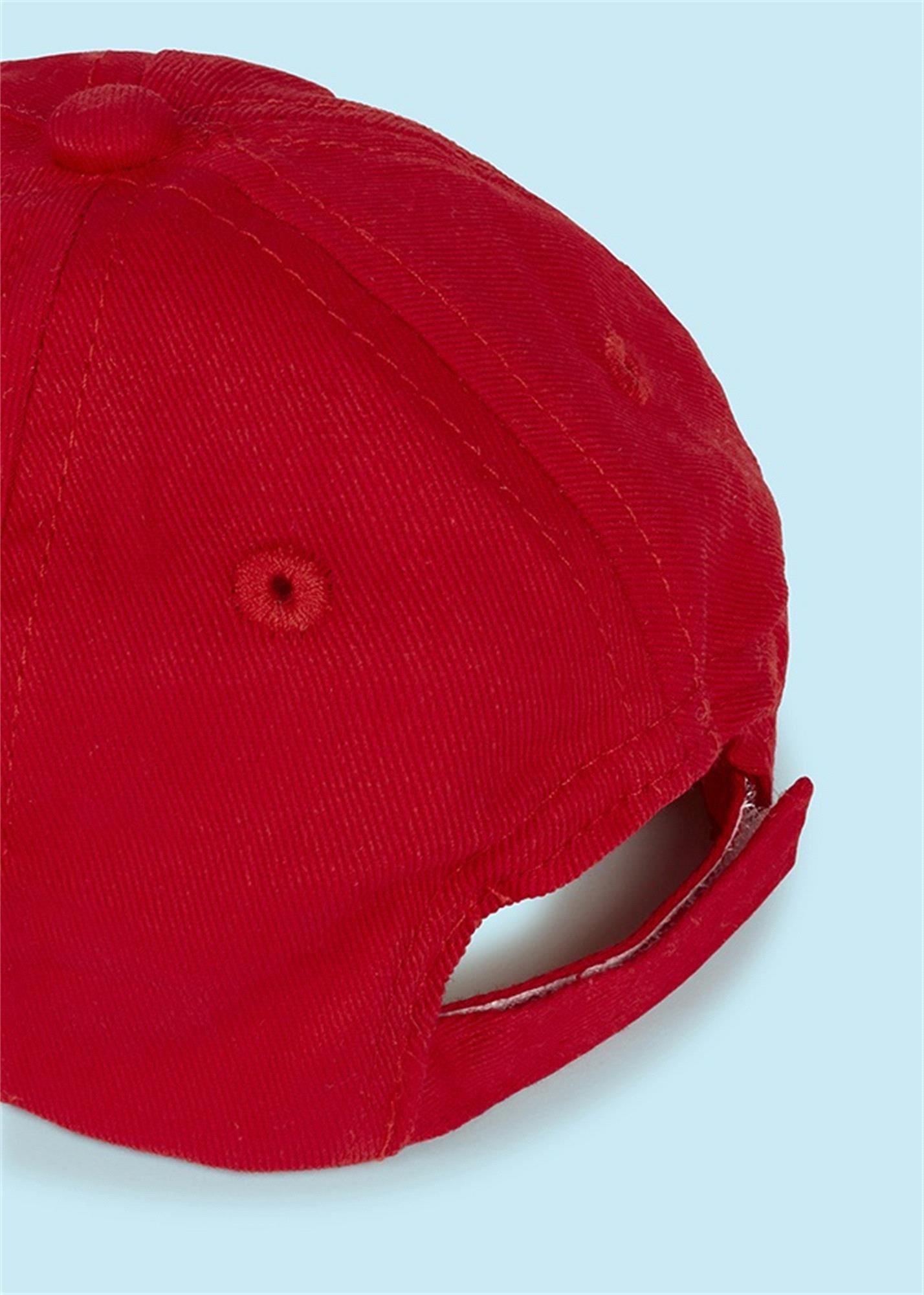 Mayoral İşlemeli Bebek Şapka Kırmızı 10667