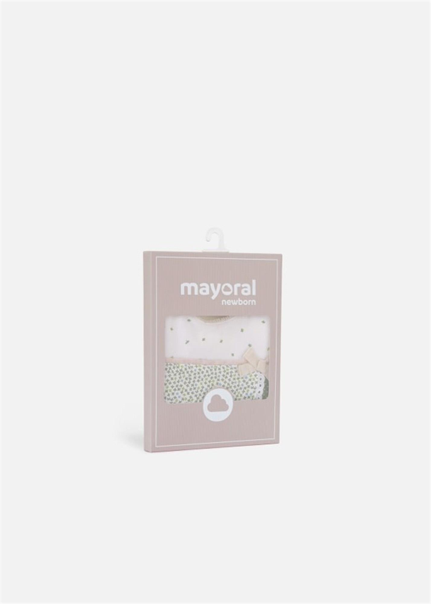 Mayoral Kız Bebek 2'li Önlük Set Krem 9416