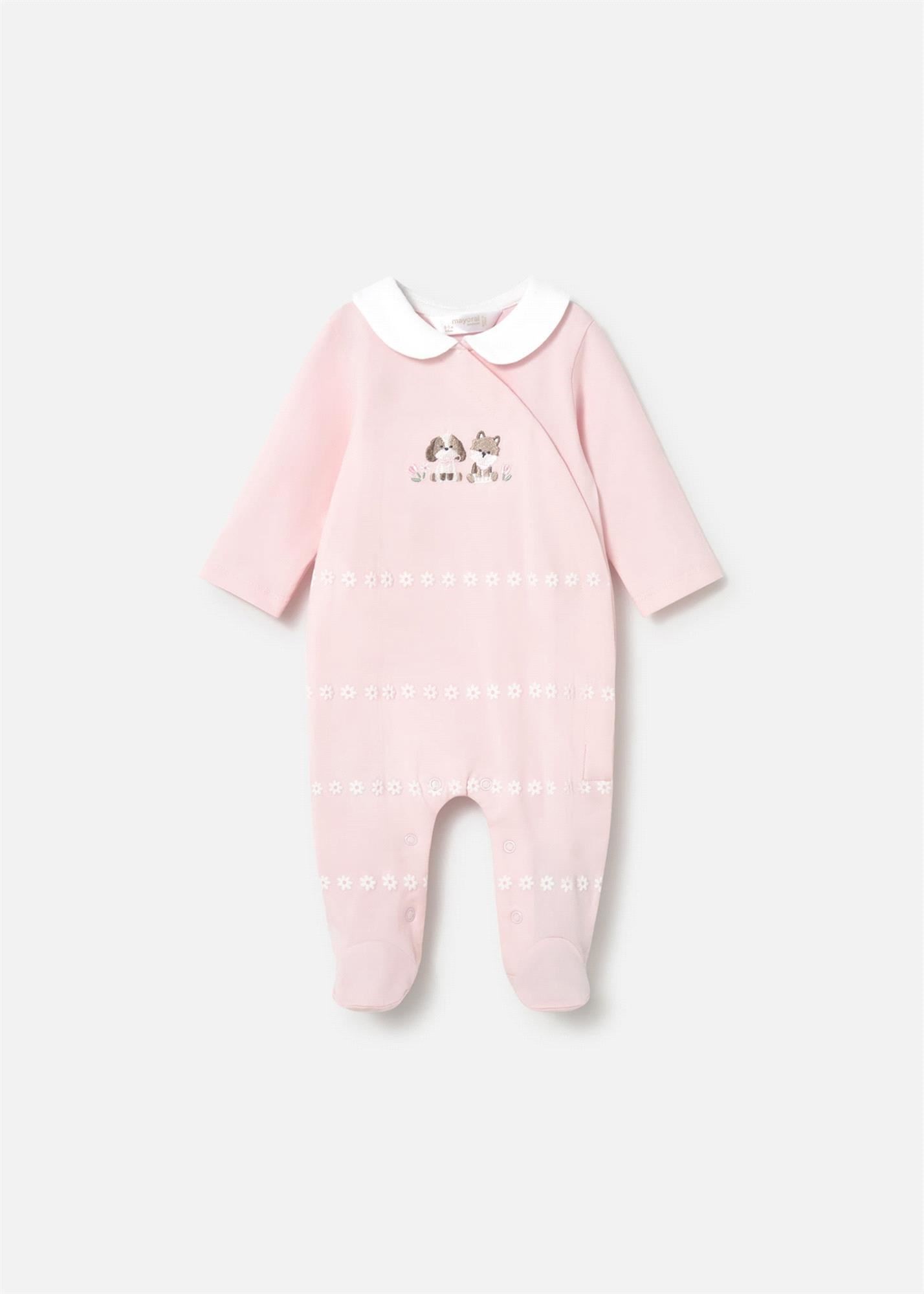 Mayoral Kız Bebek 2'li Patikli Tulum Set Pembe 1703