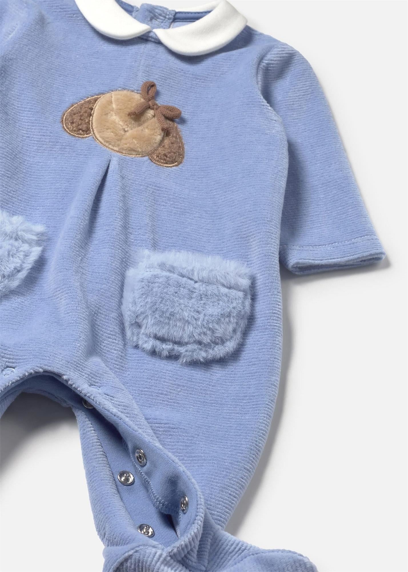 Mayoral Kız Bebek 2'li Patikli Tulum Set Mavi 2702