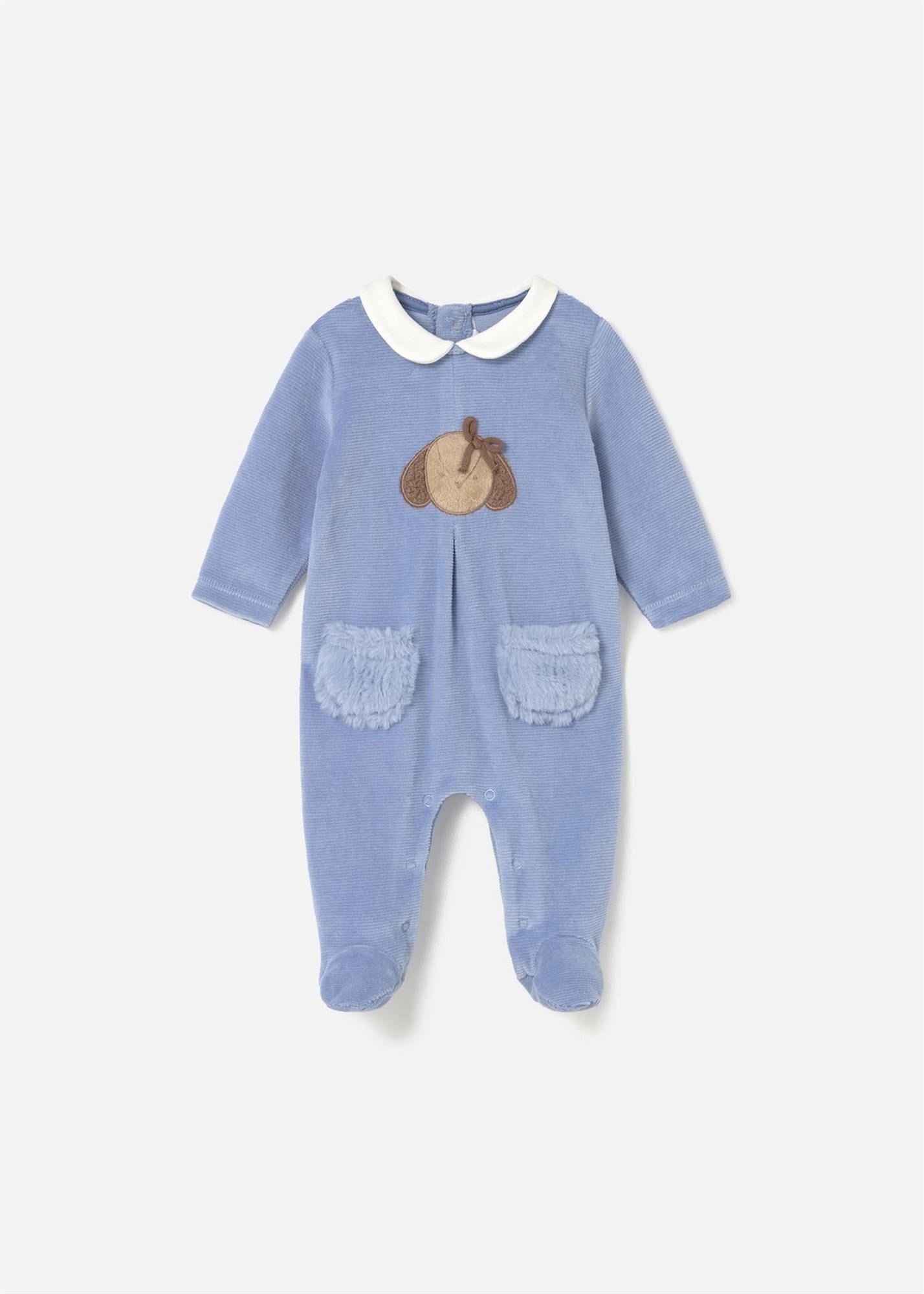 Mayoral Kız Bebek 2'li Patikli Tulum Set Mavi 2702