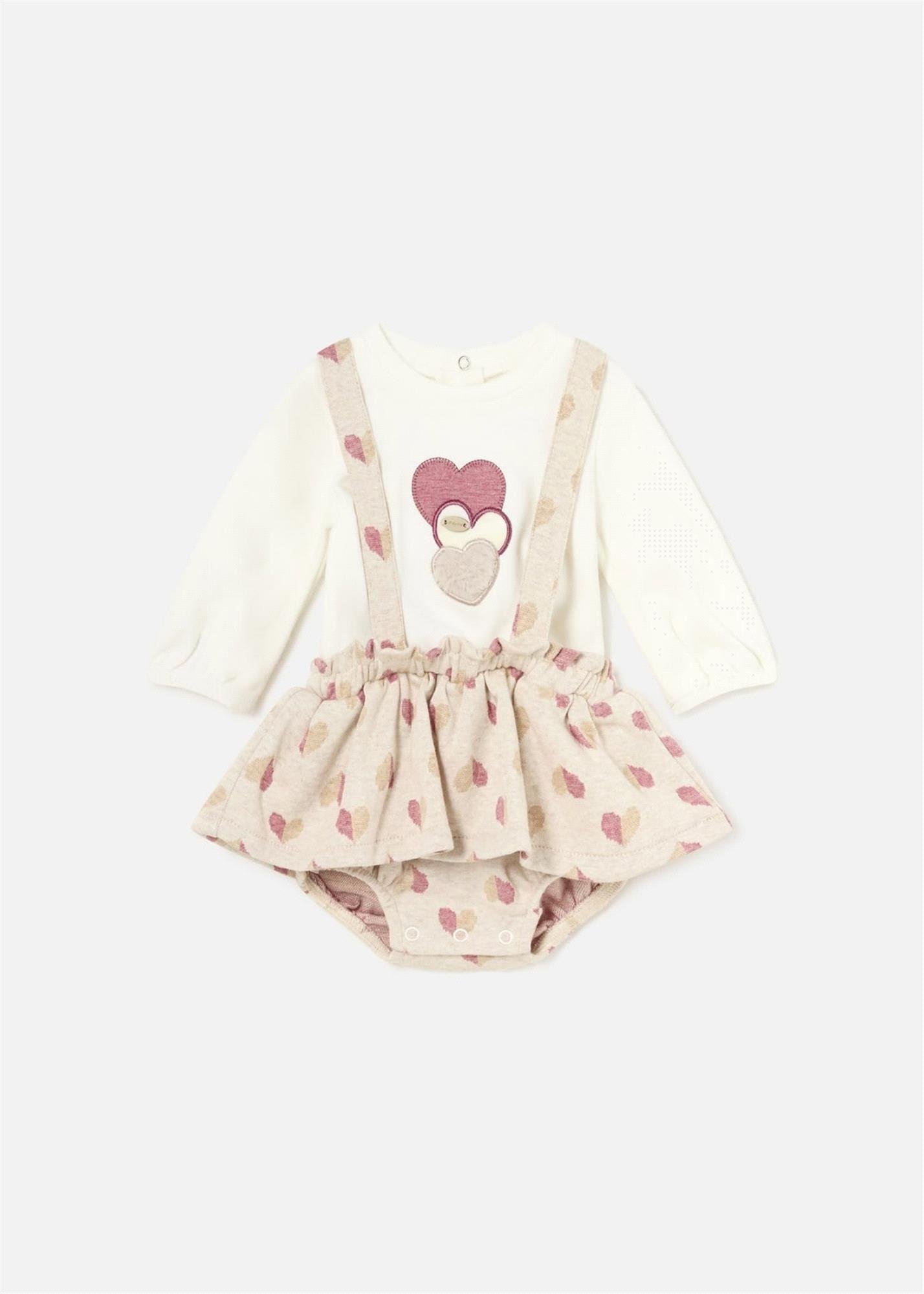 Mayoral Kız Bebek 3'lü Kalpli Takım Pembe 2892