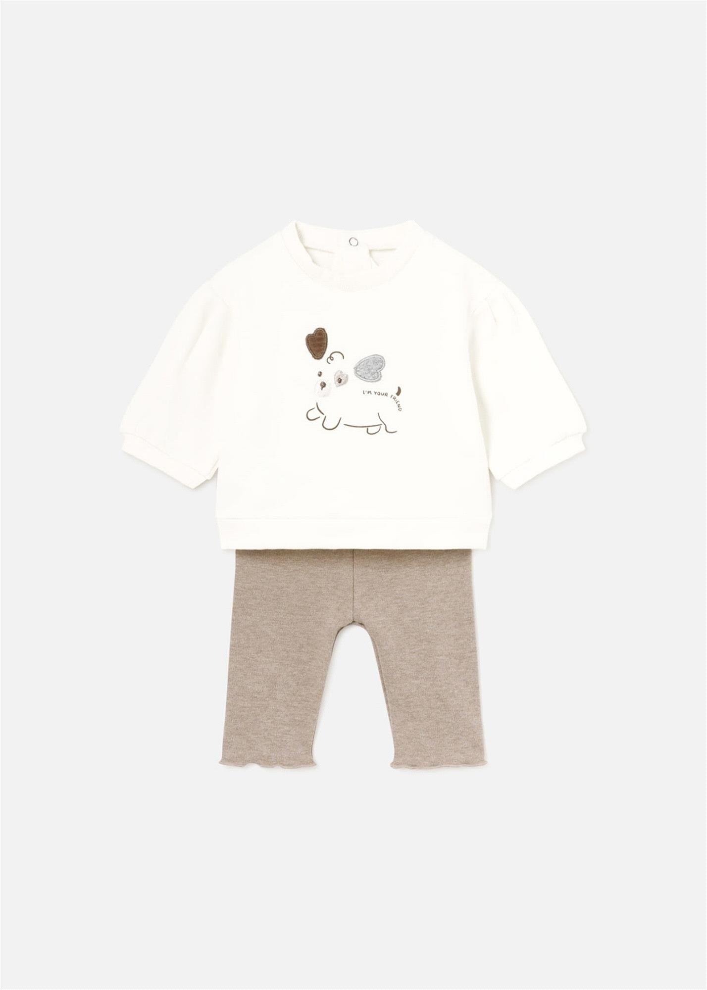 Mayoral Kız Bebek 4'lü Alt Üst Takım Kahverengi 2786