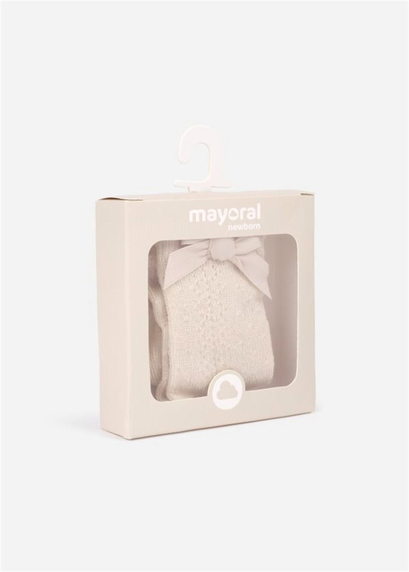 Mayoral Kız Bebek Ajur Çorap Bej 9714