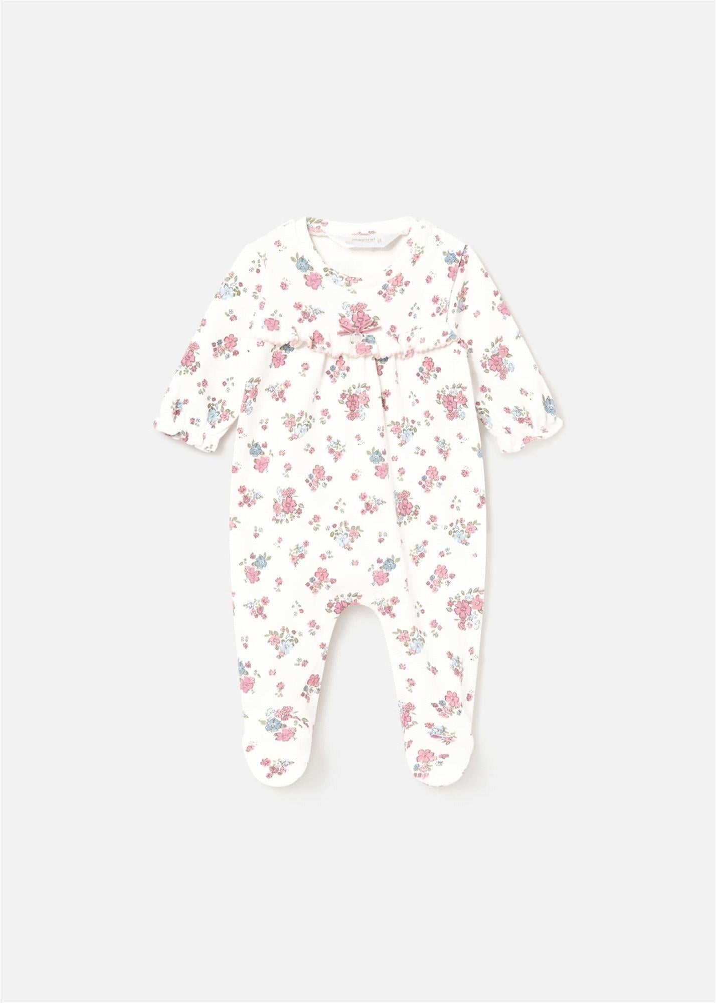 Mayoral Kız Bebek Çiçekli 2'li Tulum Set Pembe 2778