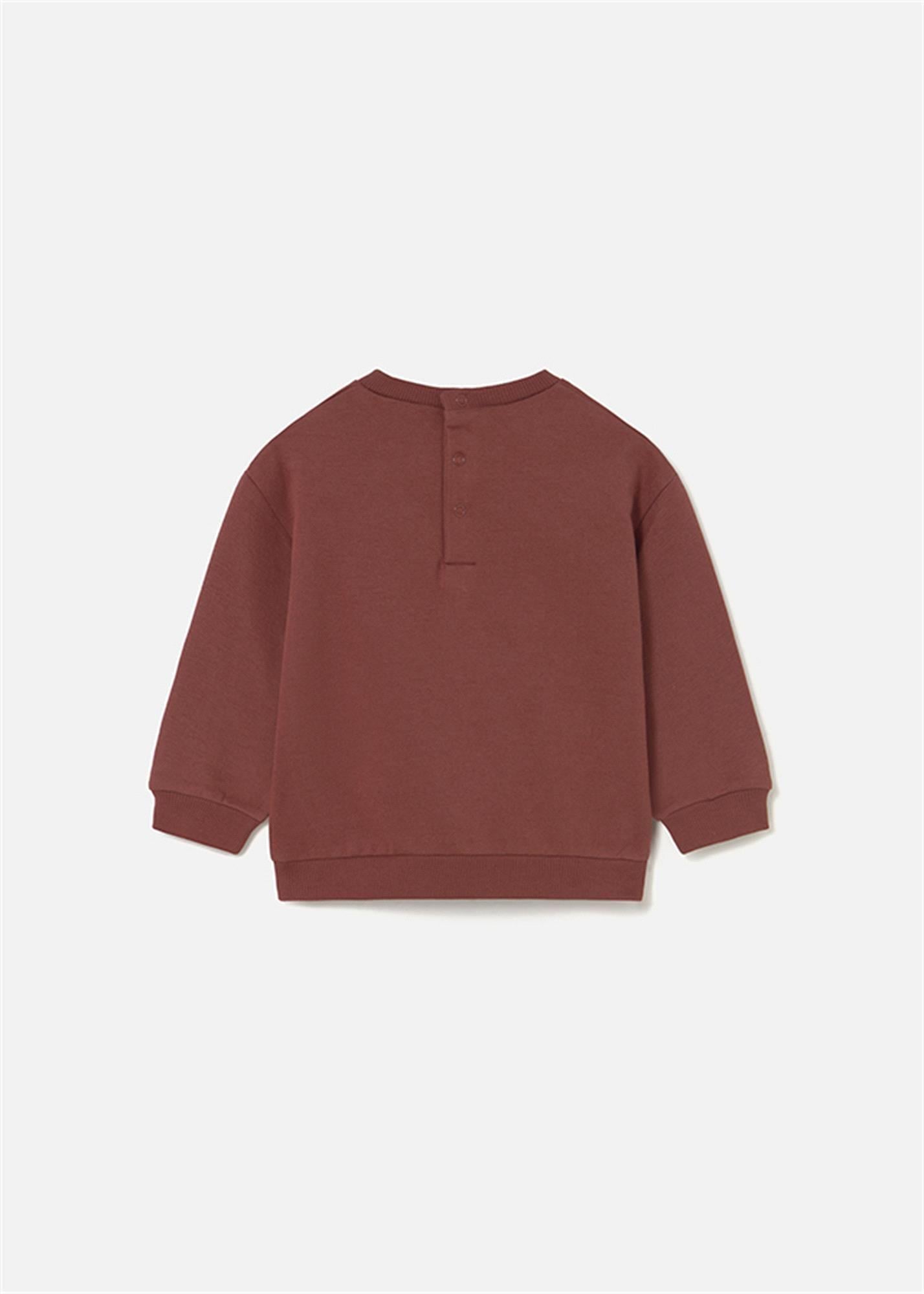 Mayoral Kız Bebek Desenli Sweatshirt Tarçın 2430