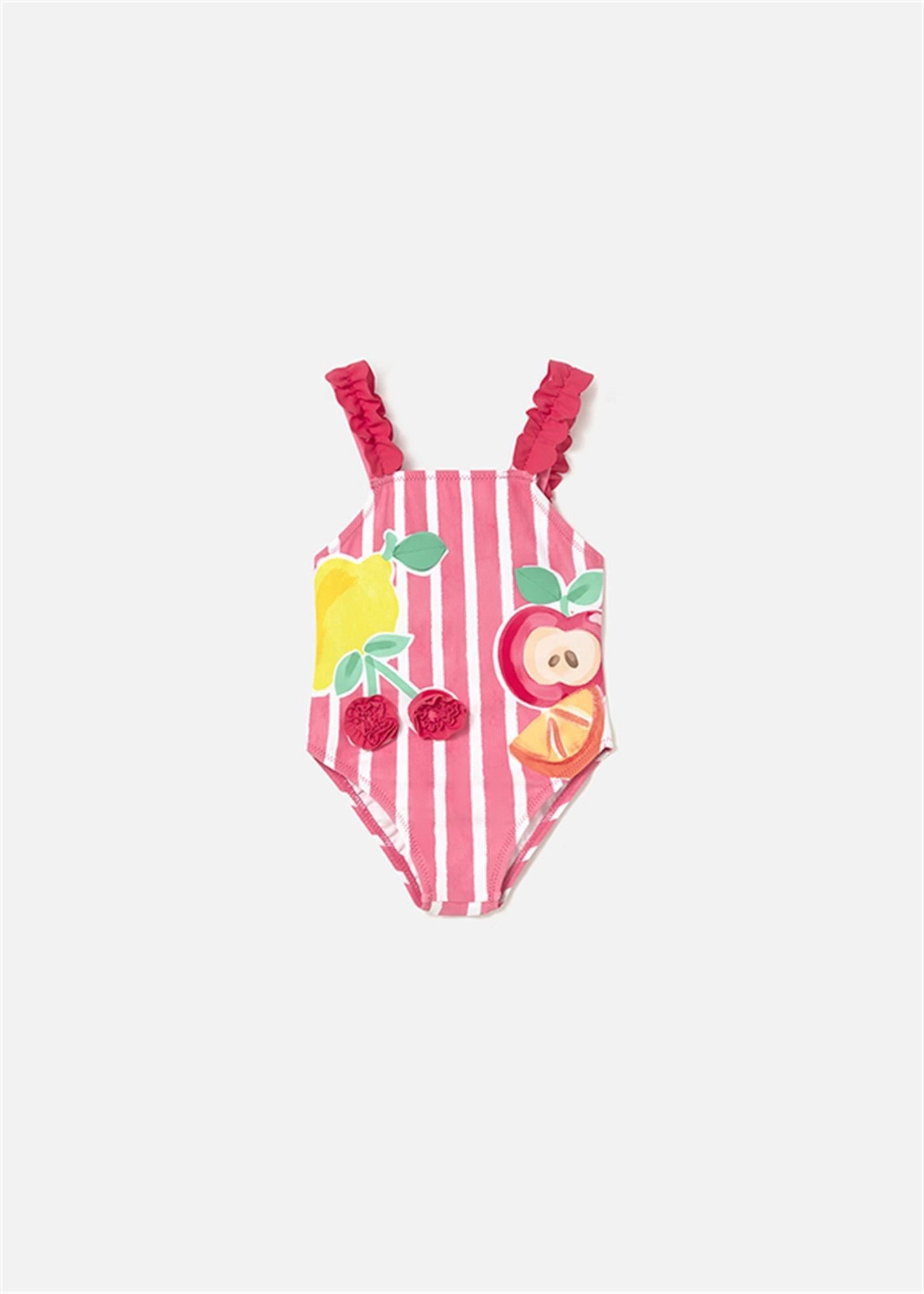 Mayoral Kız Bebek Grafik Desenli  Mayo Pembe 1755