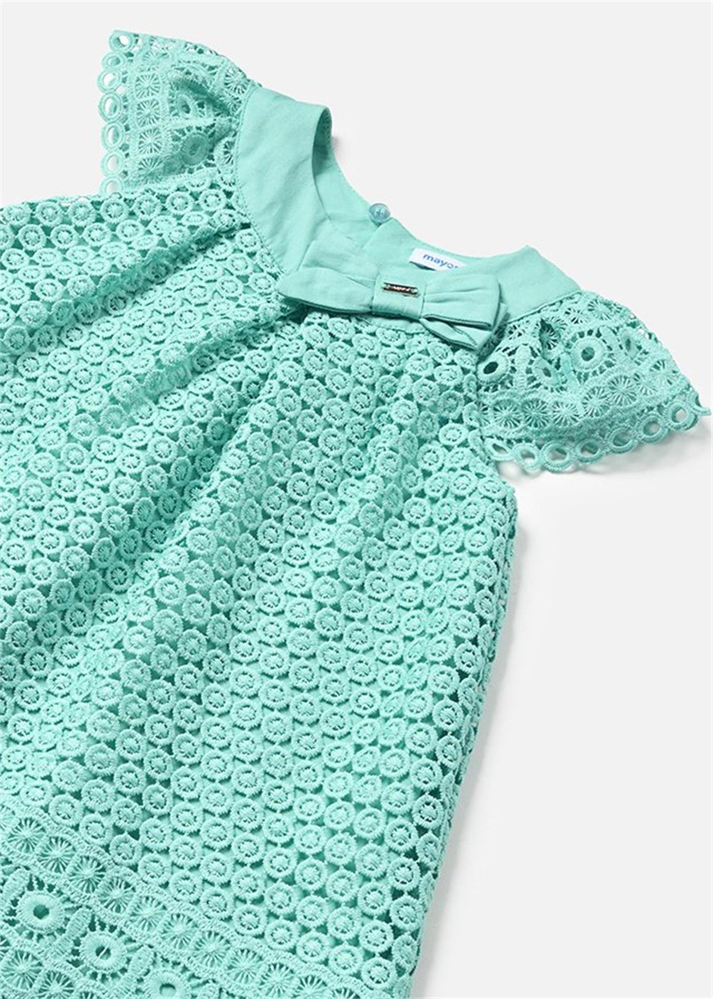 Mayoral Kız Bebek Güpür Elbise Yeşil 1908