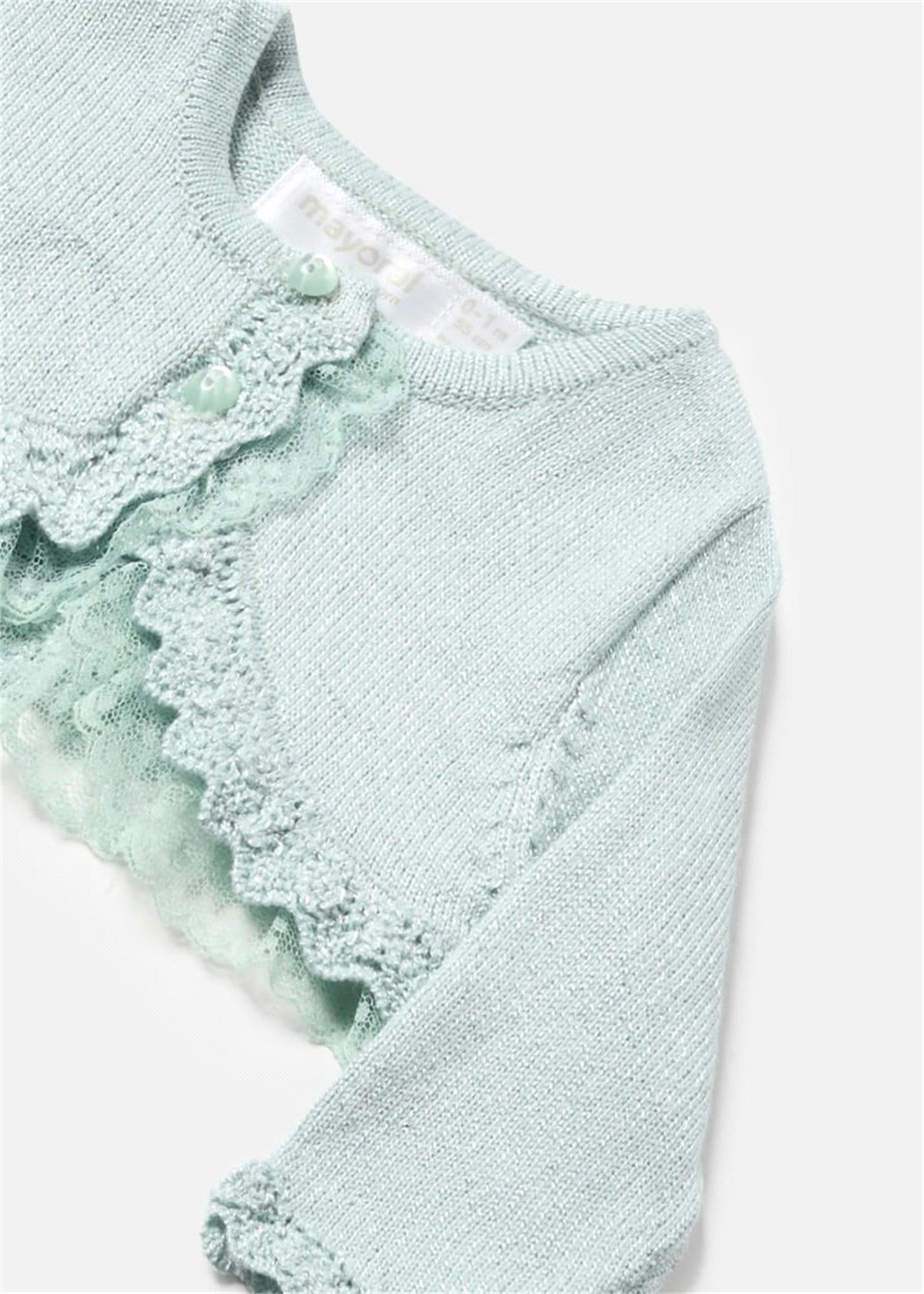 Mayoral Kız Bebek İşlemeli Bolero Yeşil 1377