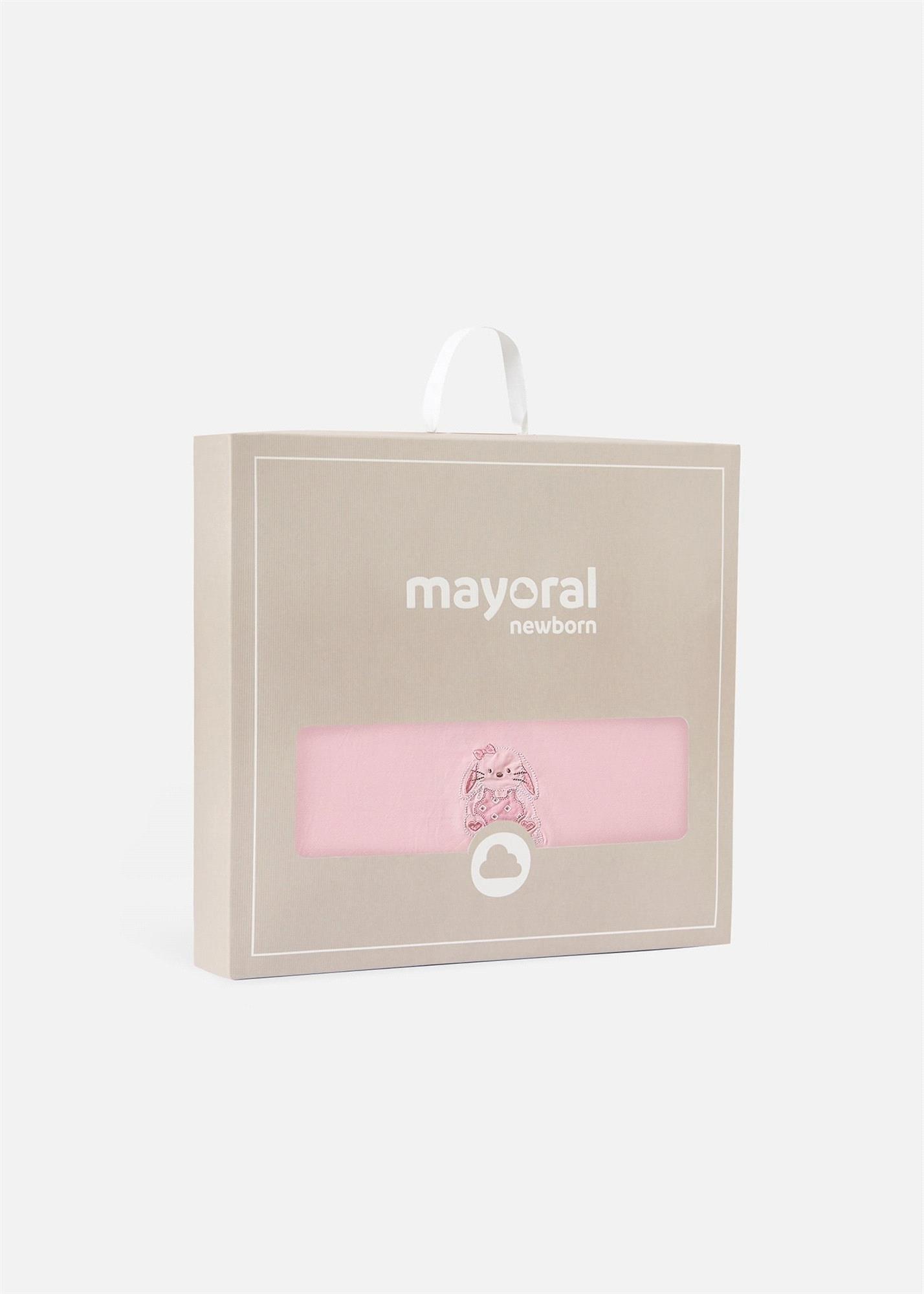 Mayoral Kız Bebek İşlemeli Kundak Pembe 9396