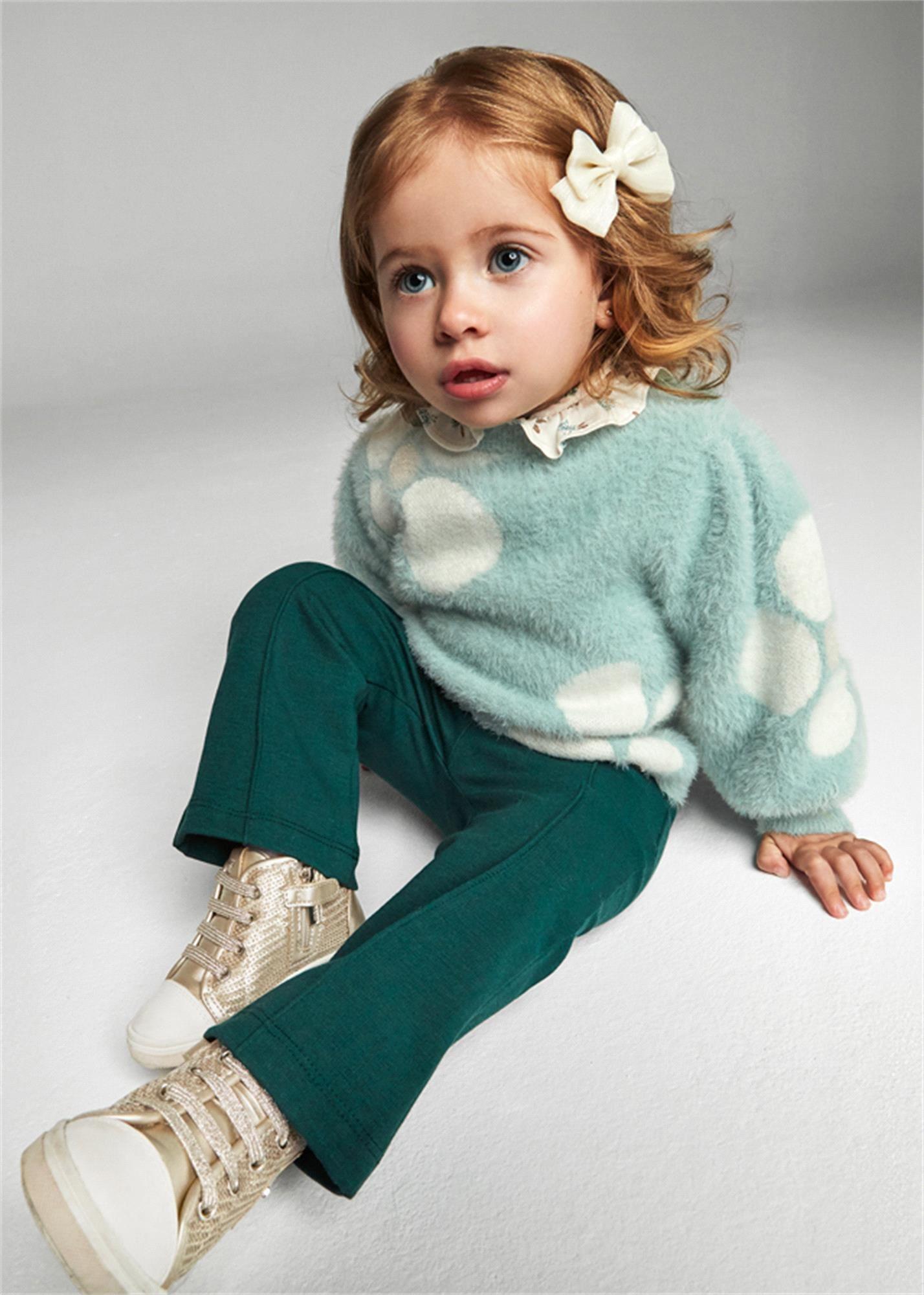 Mayoral Kız Bebek İspanyol Paça Pantolon Haki Yeşil 2538