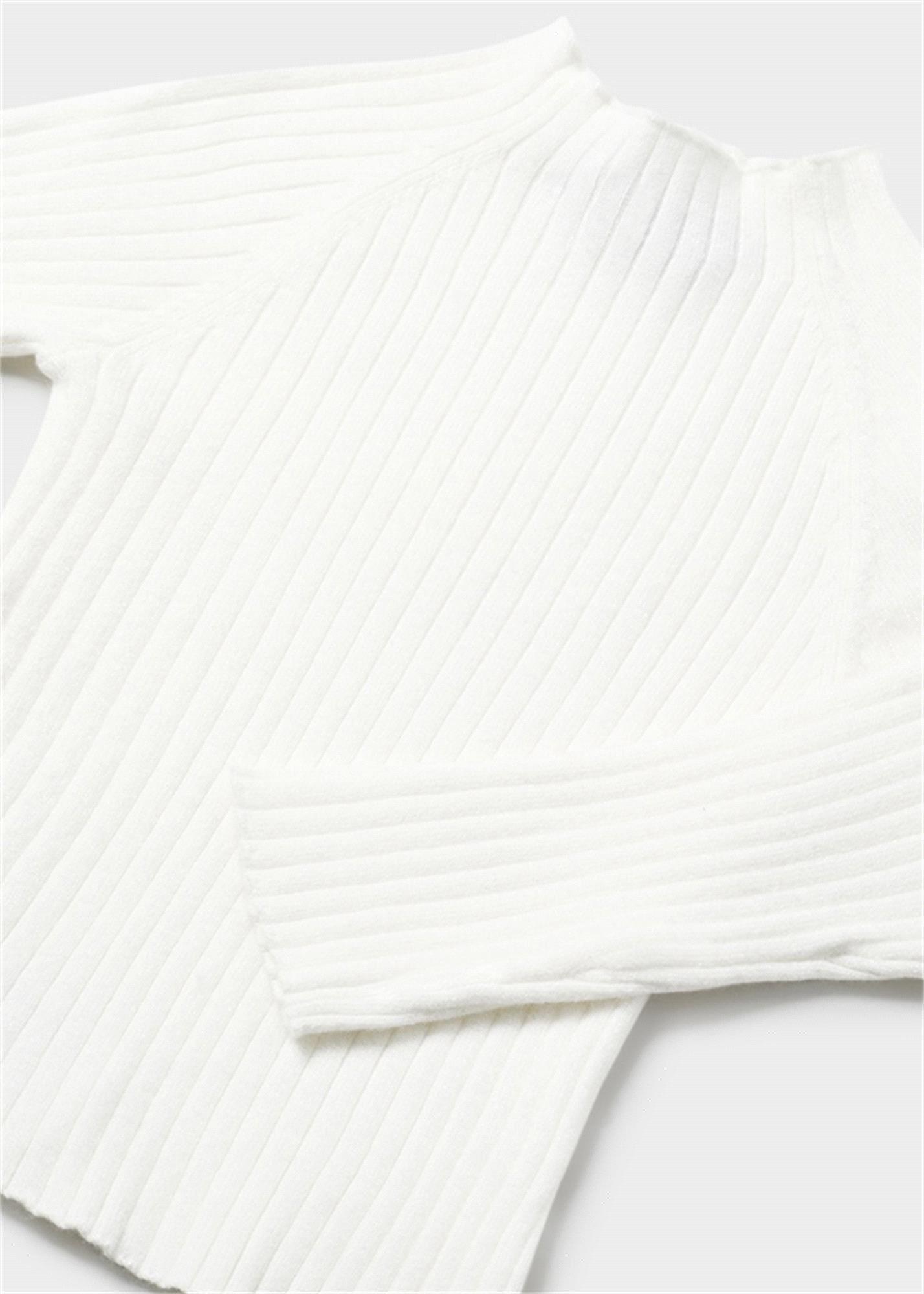 Mayoral Kız Bebek Örme Balıkçı Yaka Bluz Krem 2046