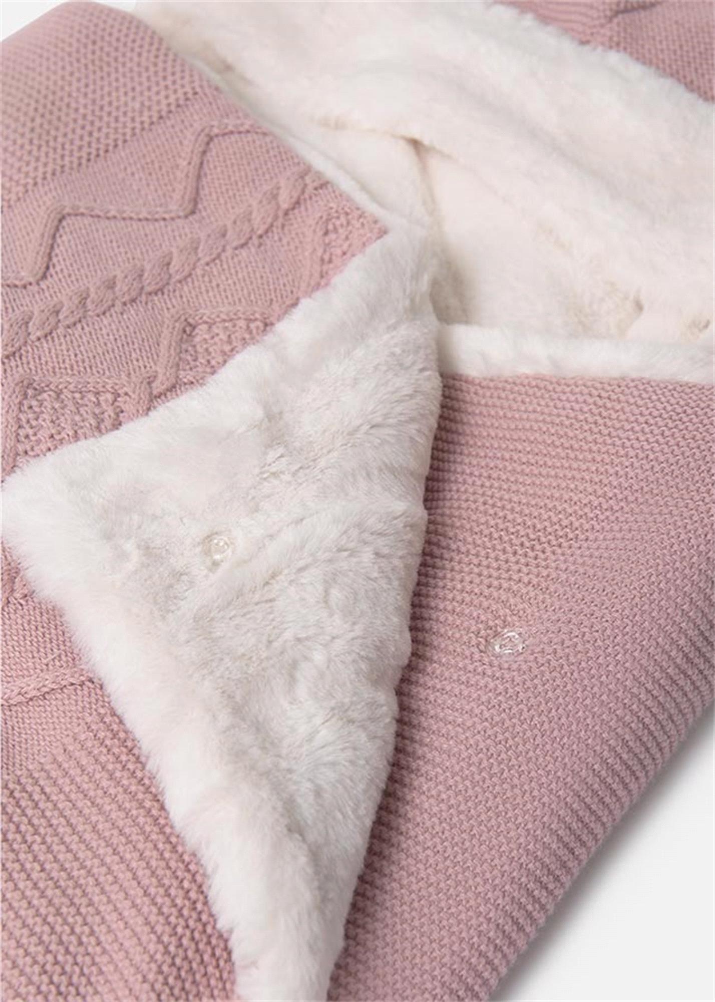 Mayoral Kız Bebek Örme Kundak Battaniye Pembe 9543