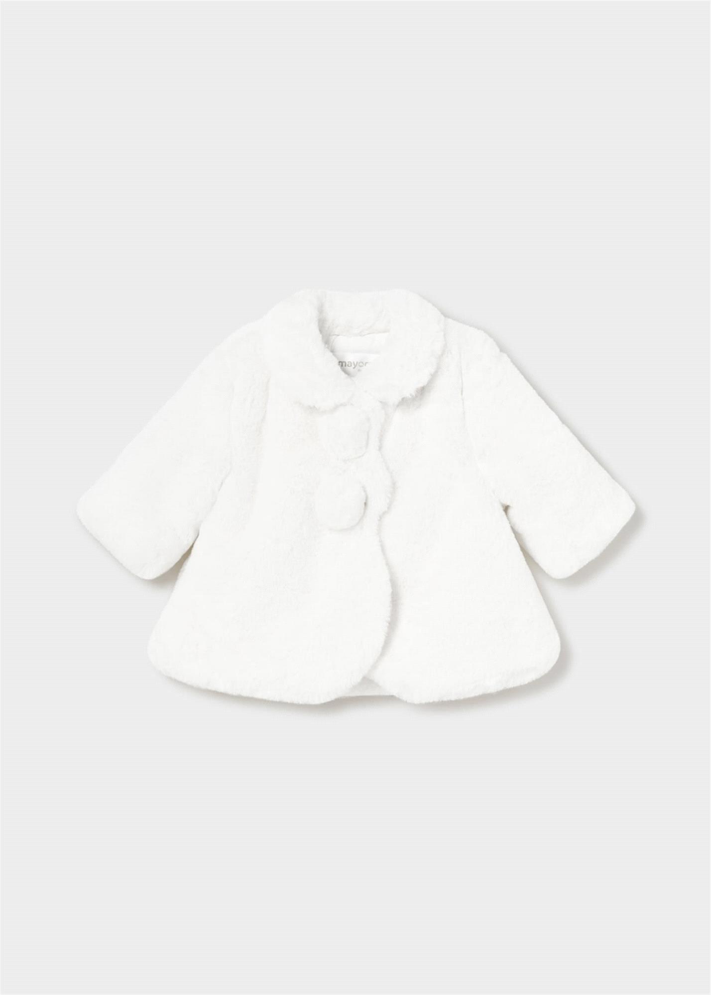 Mayoral Kız Bebek Peluş Mont Krem 2451