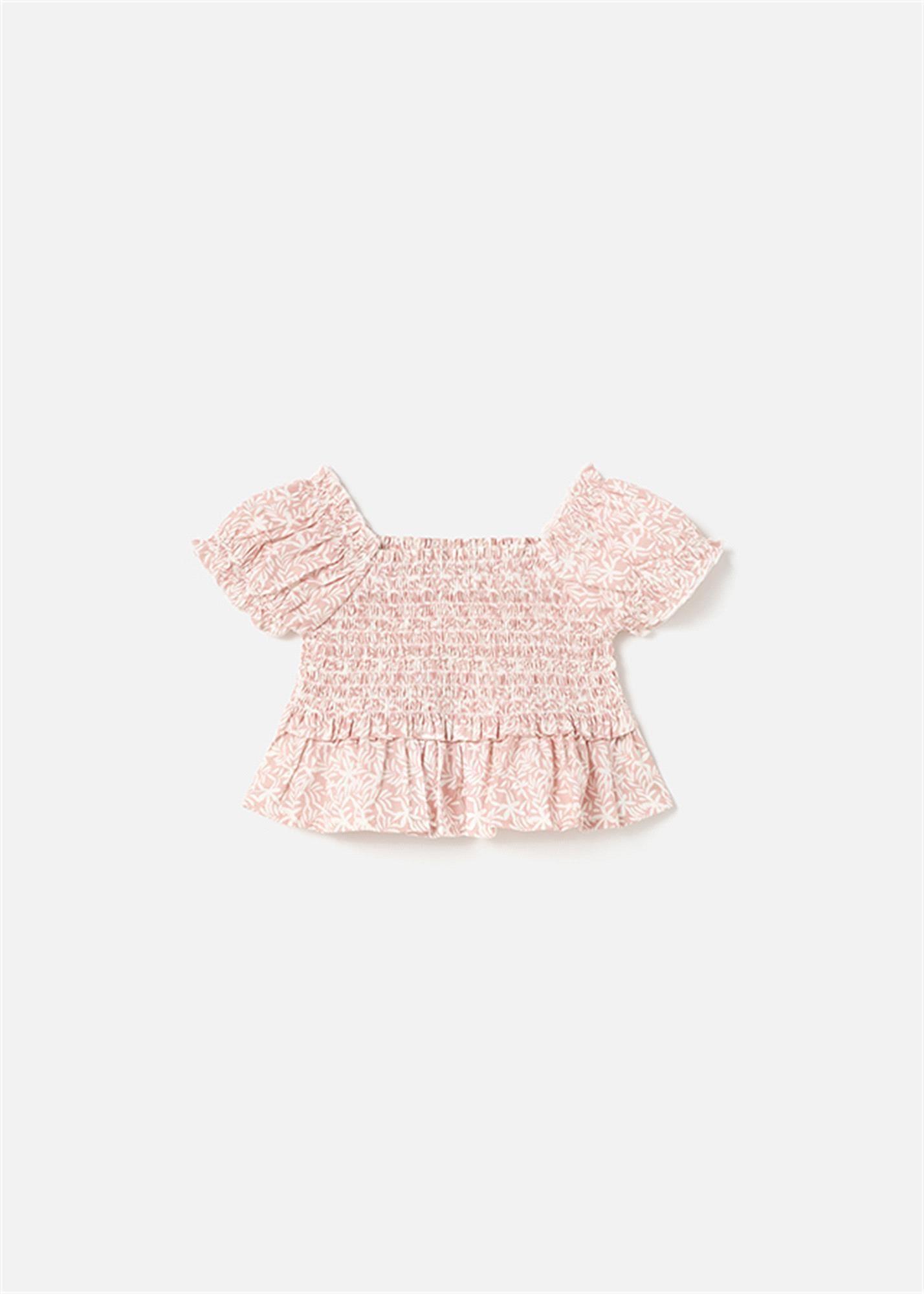 Mayoral Kız Bebek Petekli Bluz Pembe 1193