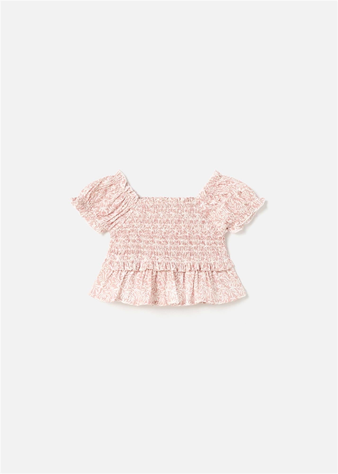 Mayoral Kız Bebek Petekli Bluz Pembe 1193