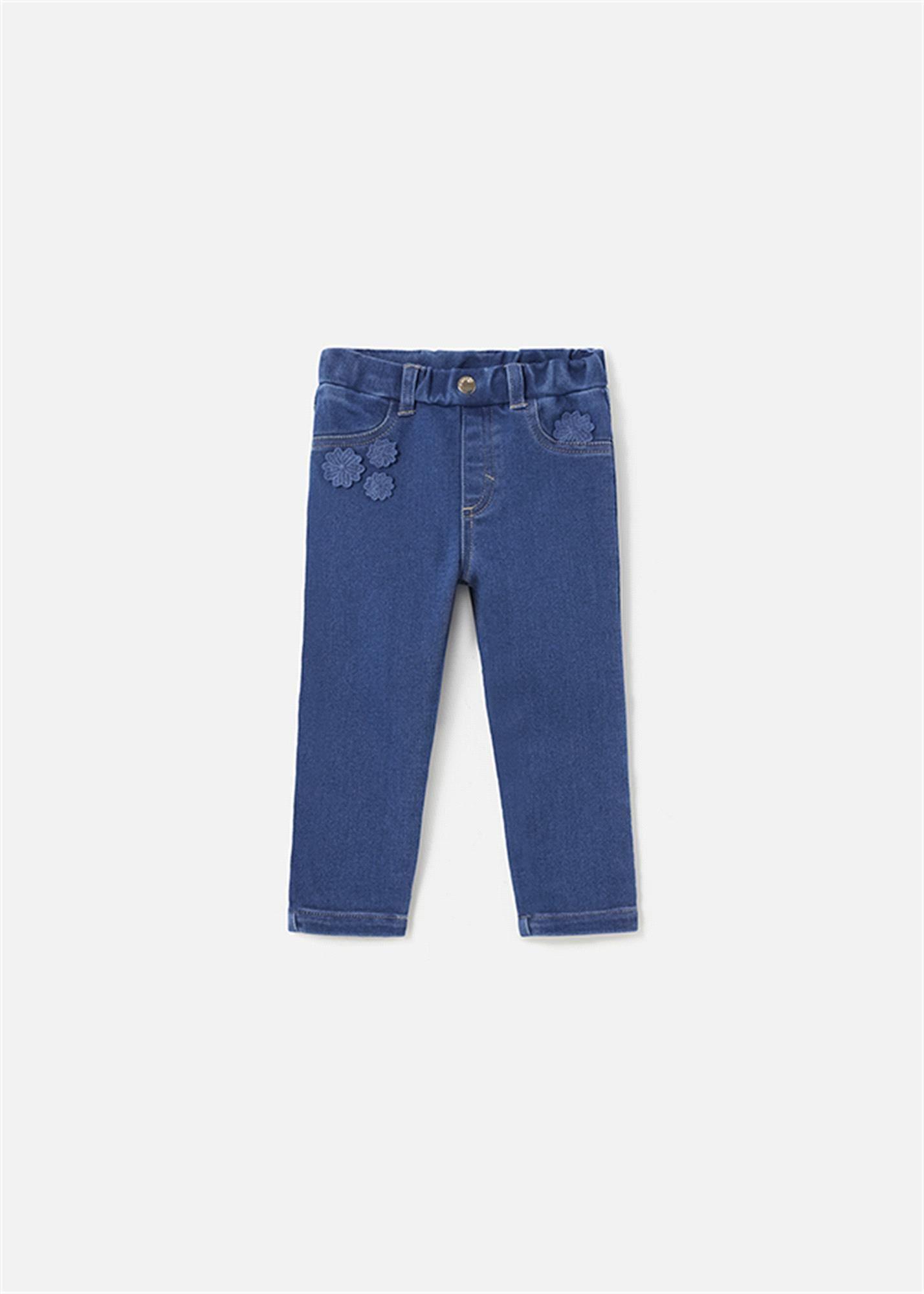 Mayoral Kız Bebek Skinny Fit Jean Mavi 2525