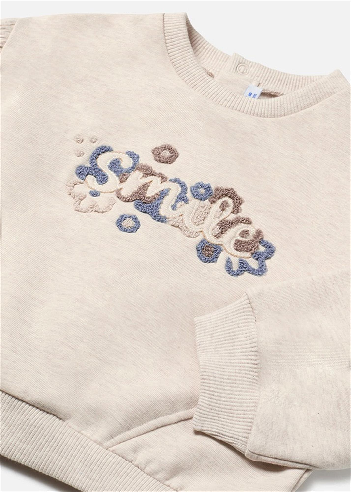 Mayoral Kız Bebek Sweatshirt Krem 2476