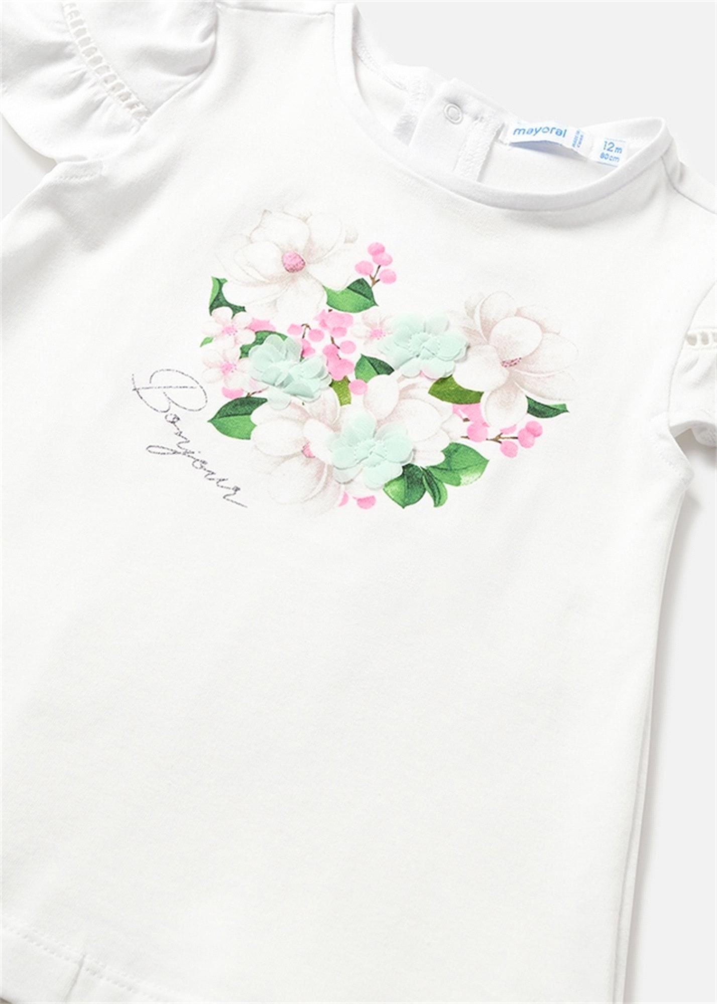 Mayoral Kız Bebek T-shirt Tayt Takım Mint 1776
