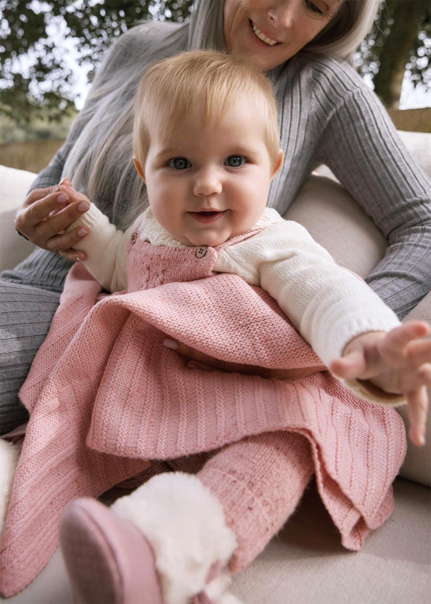 Mayoral Kız Bebek Triko Battaniye Pembe 9942