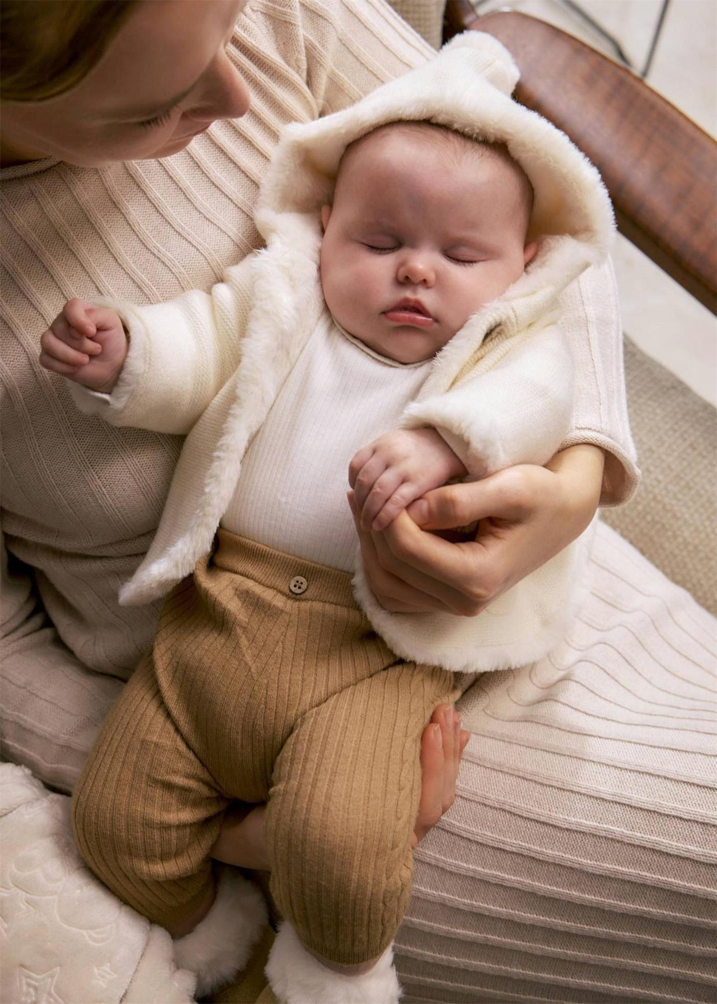 Mayoral Kız Bebek Triko Tayt Kahverengi 9926