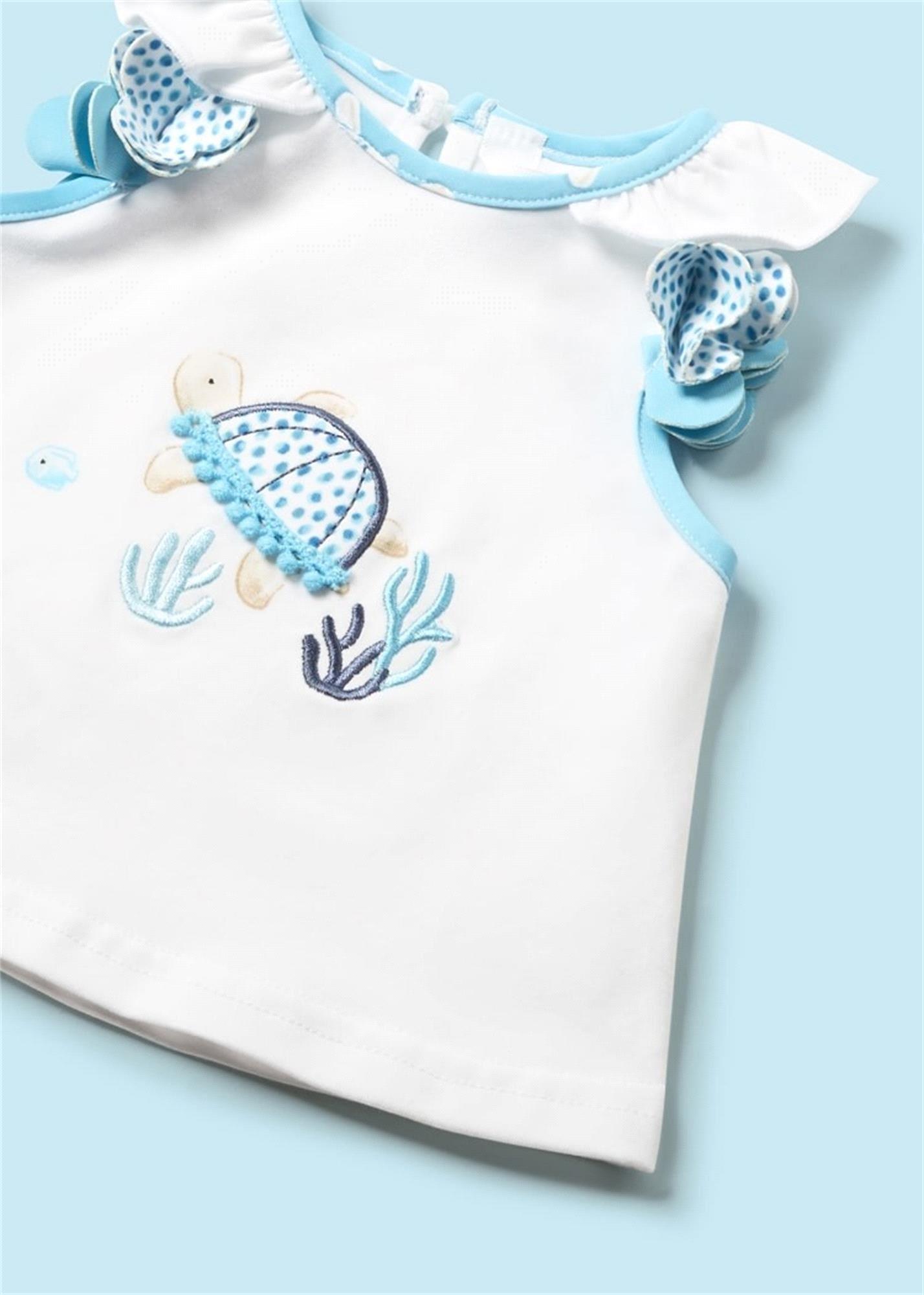 Mayoral Kız Bebek Üçlü Mayo Set Turkuaz 1633