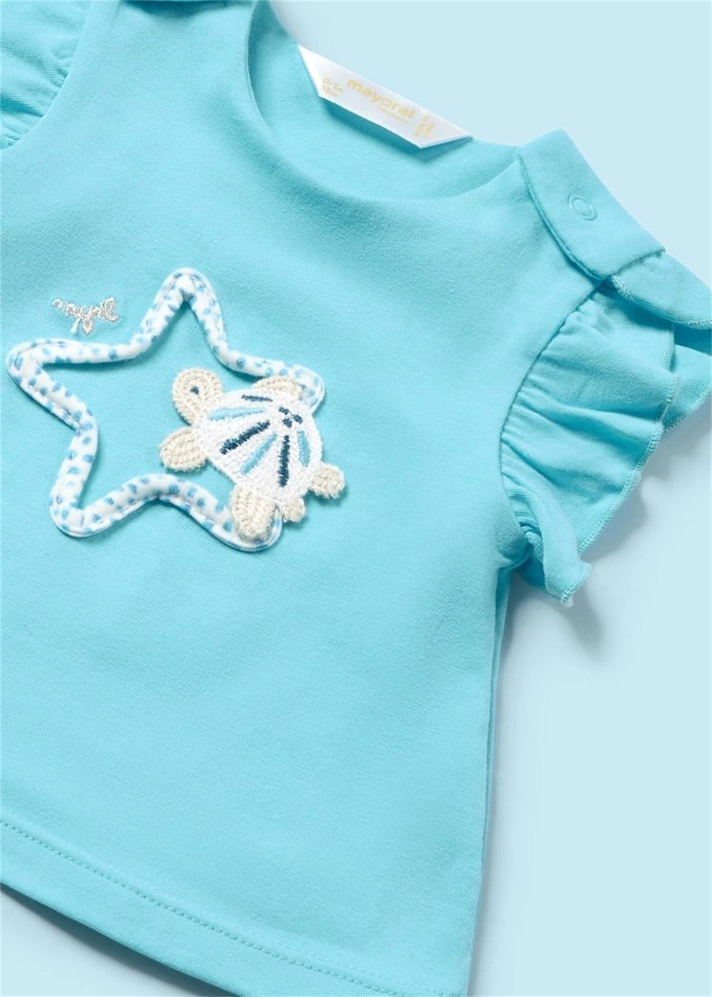 Mayoral Kız Bebek Üçlü Takım Turkuaz 1792