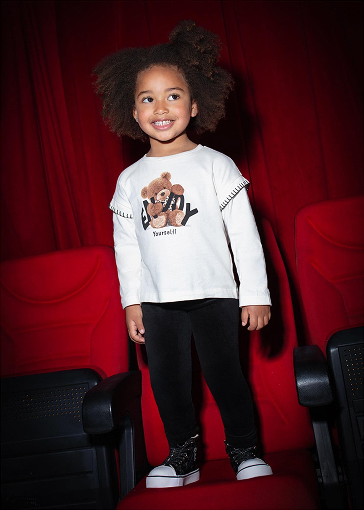 Mayoral Kız Çocuk Basic Kadife Tayt Siyah 712