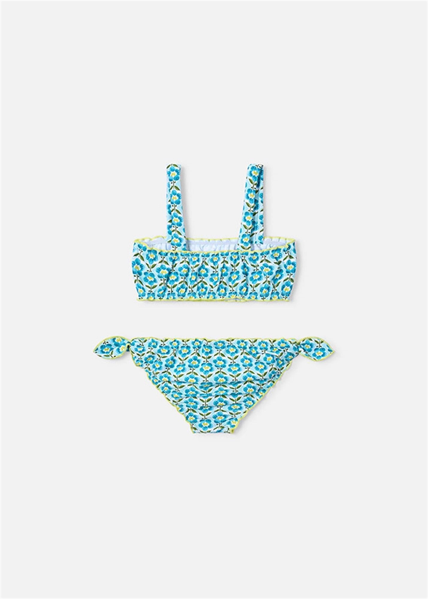 Mayoral Kız Çocuk Baskılı Bikini Takımı Turkuaz 3735