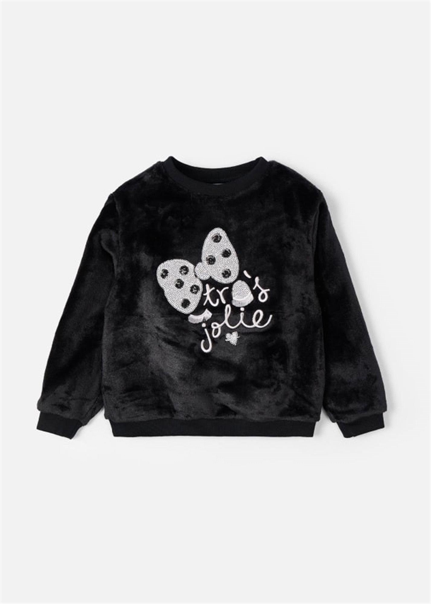 Mayoral Kız Çocuk Baskılı Sweat Siyah 4480