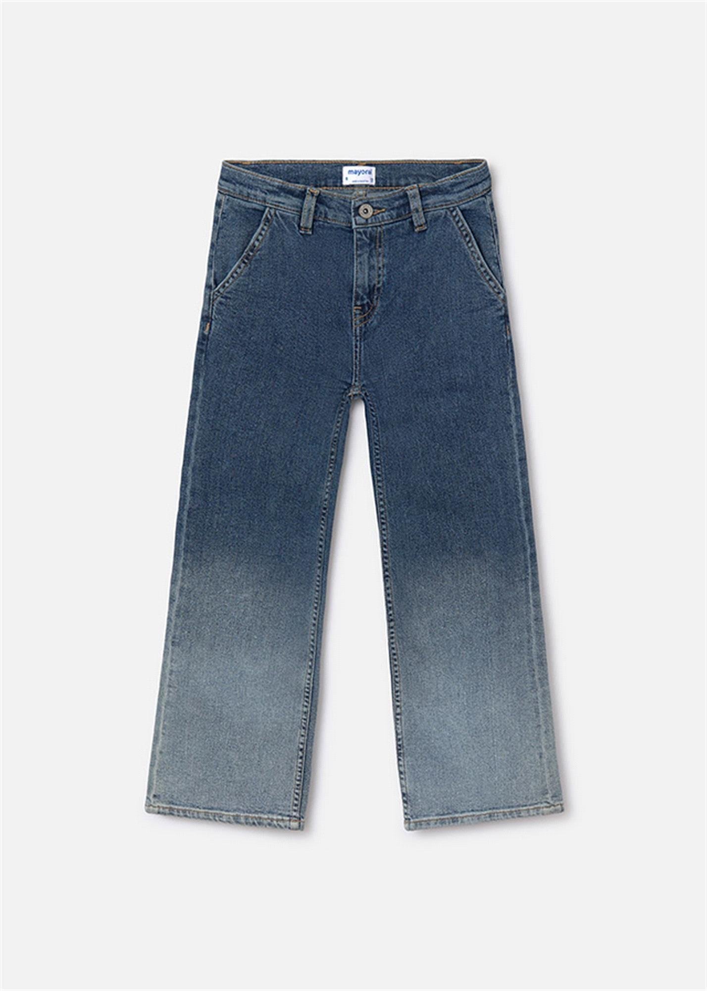 Mayoral Kız Çocuk Bol Paça Pantolon Mavi 7547