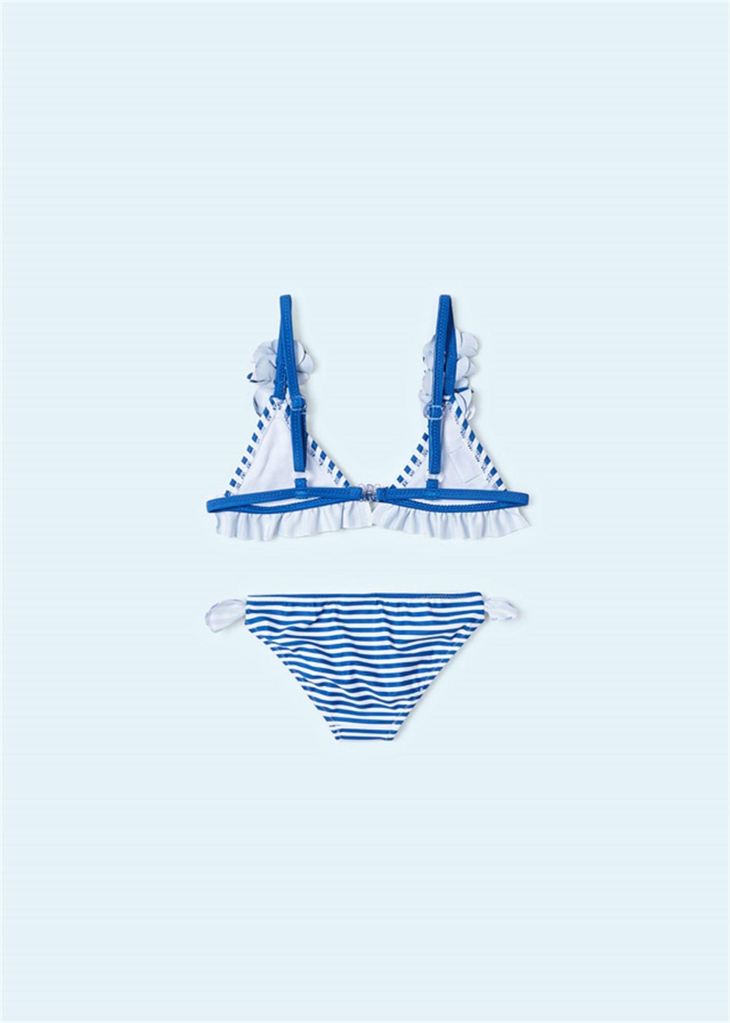Mayoral Kız Çocuk Çiçekli Bikini Mavi 3790