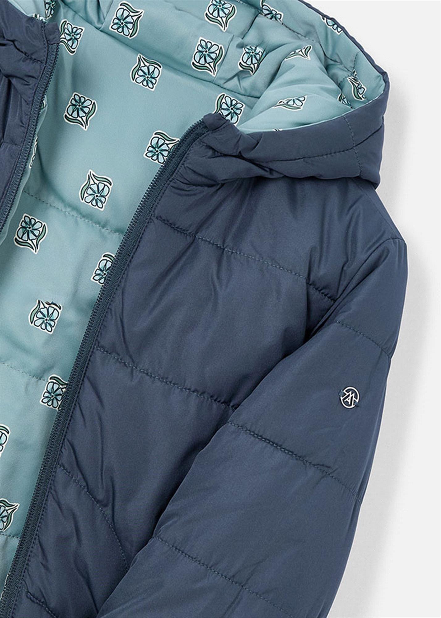 Mayoral Kız Çocuk Çift Taraflı Kapitone Mont Mavi 4444