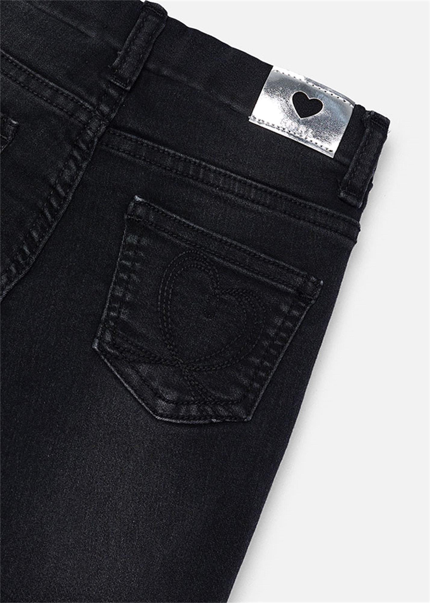 Mayoral Kız Çocuk Denim Kapalı Pantolon Siyah 577